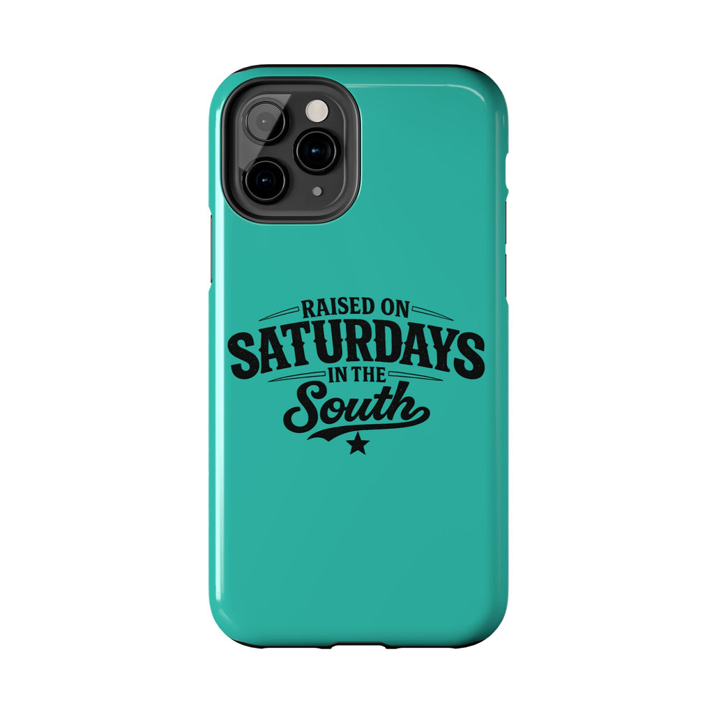 Raised On Saturdays In The South Phone Case-(blue)