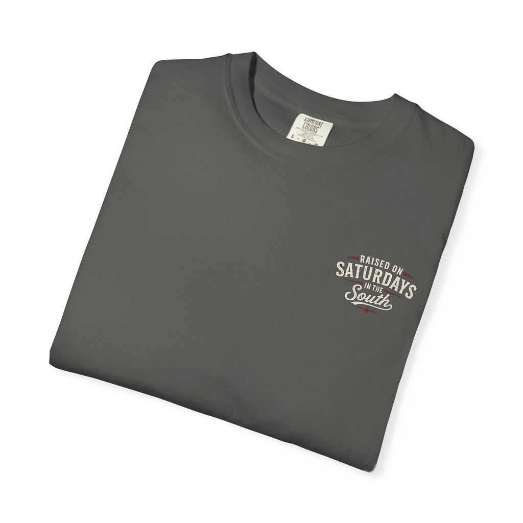 Raised On Saturdays In The South T‑Shirt — Good Riding Buddies Men's