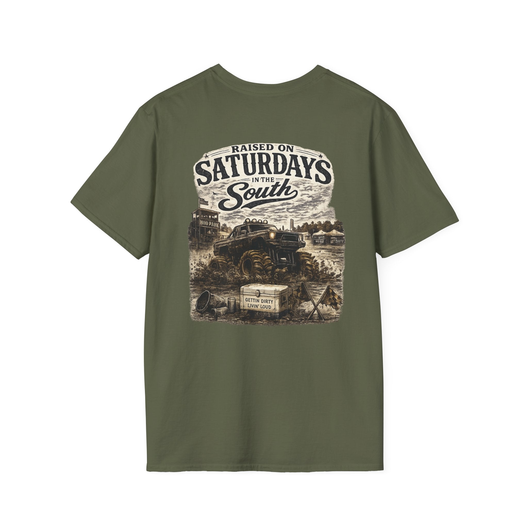 Raised On Saturdays In The South Vintage T-Shirt- Mud Park Saturdays