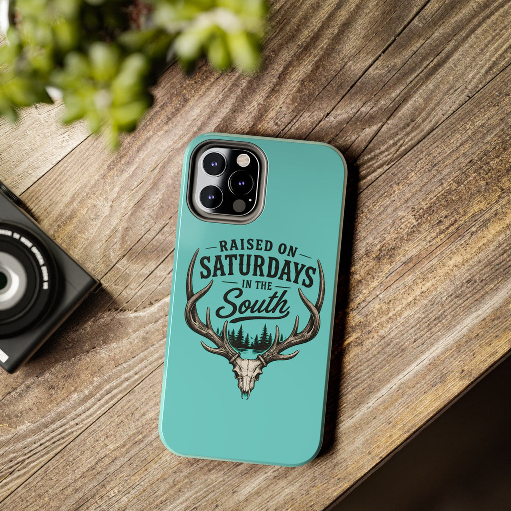 The Spreads Runs Deep In The Woods Phone Case-(blue)