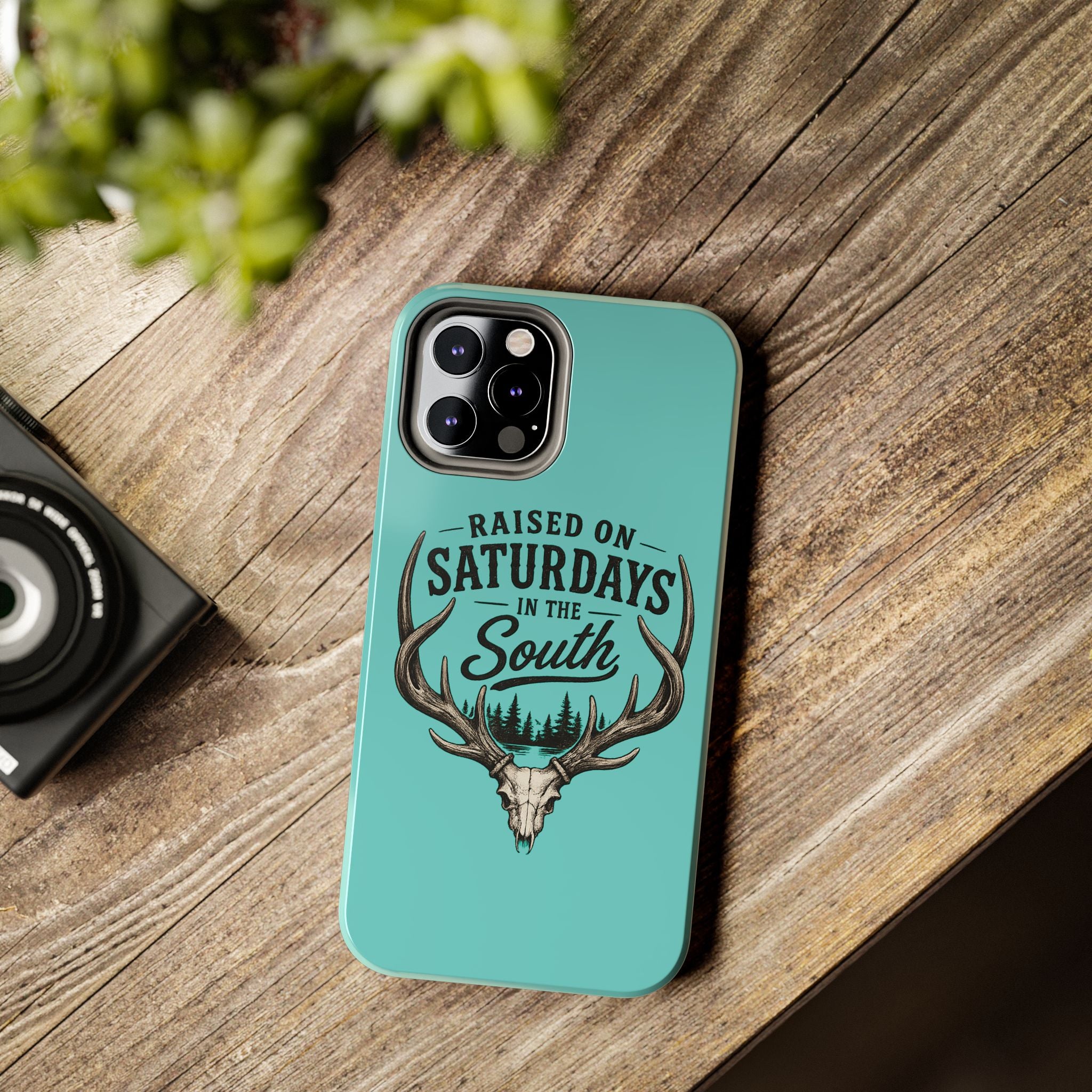 The Spreads Runs Deep In The Woods Phone Case-(blue)