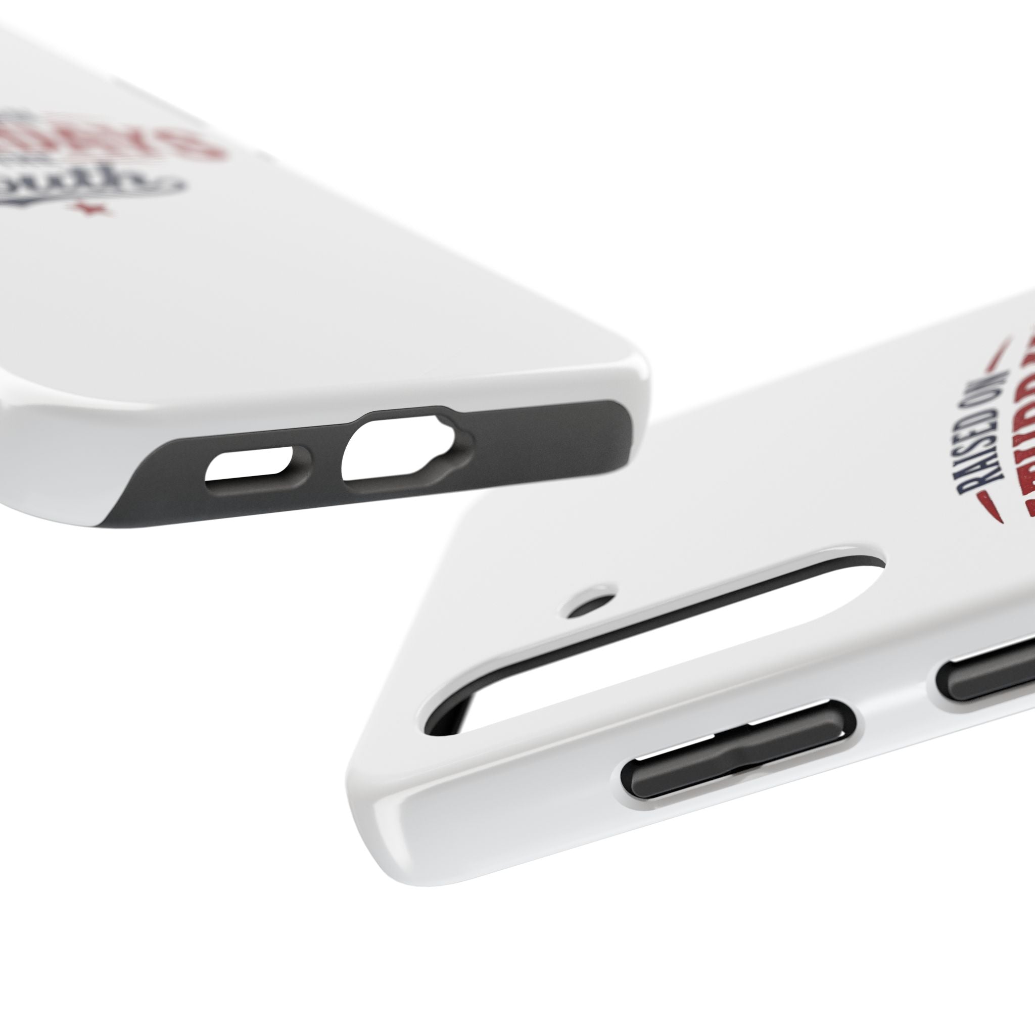Raised On Saturdays In The South Phone Case- (white)
