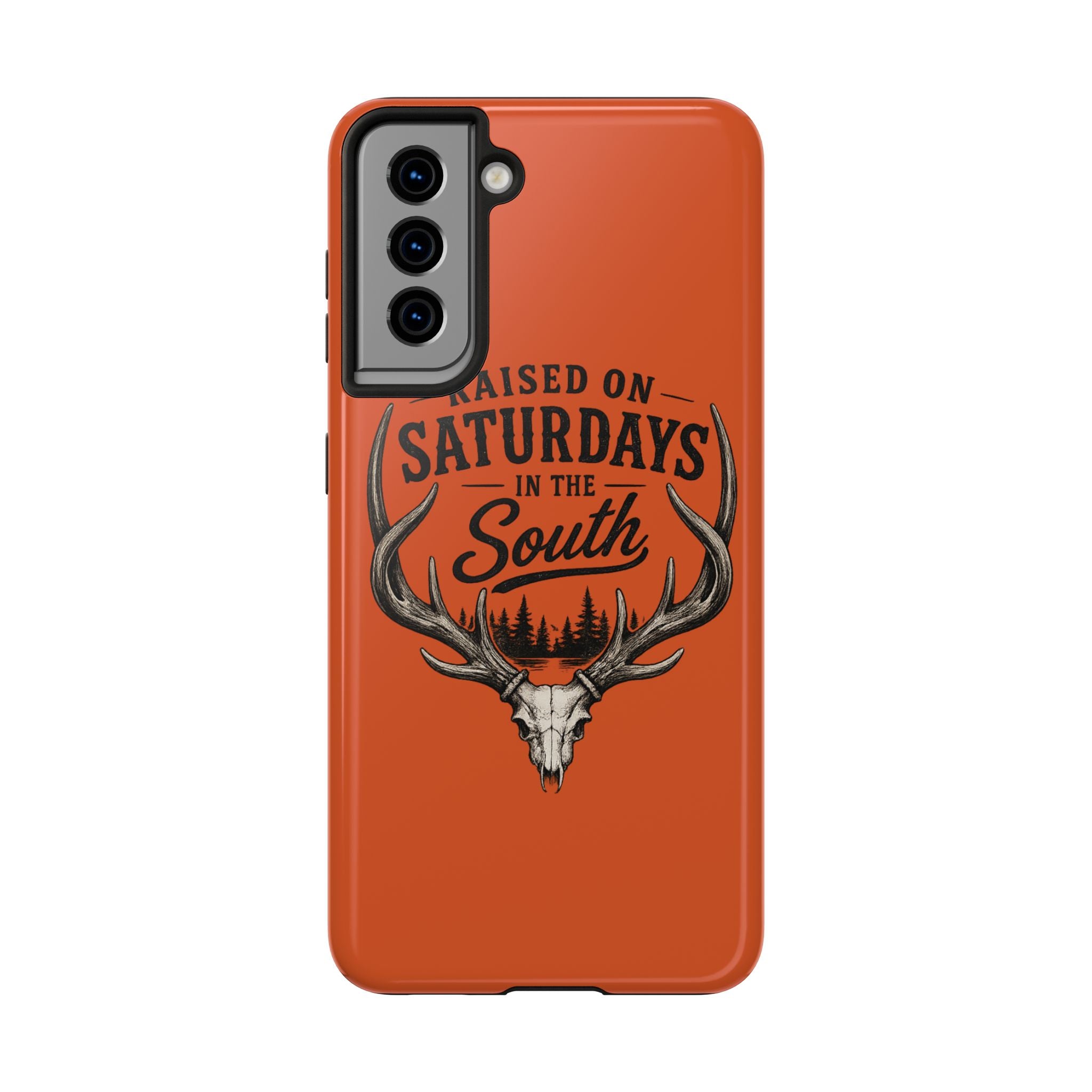 Raised On Saturdays In The South Phone Case-Spread Runs Deep In The Woods-(orange)