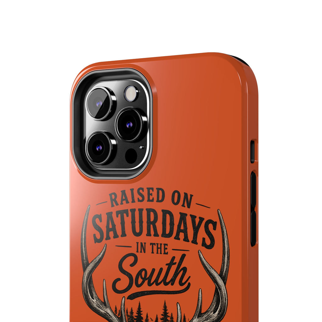 Raised On Saturdays In The South Phone Case-Spread Runs Deep In The Woods-(orange)