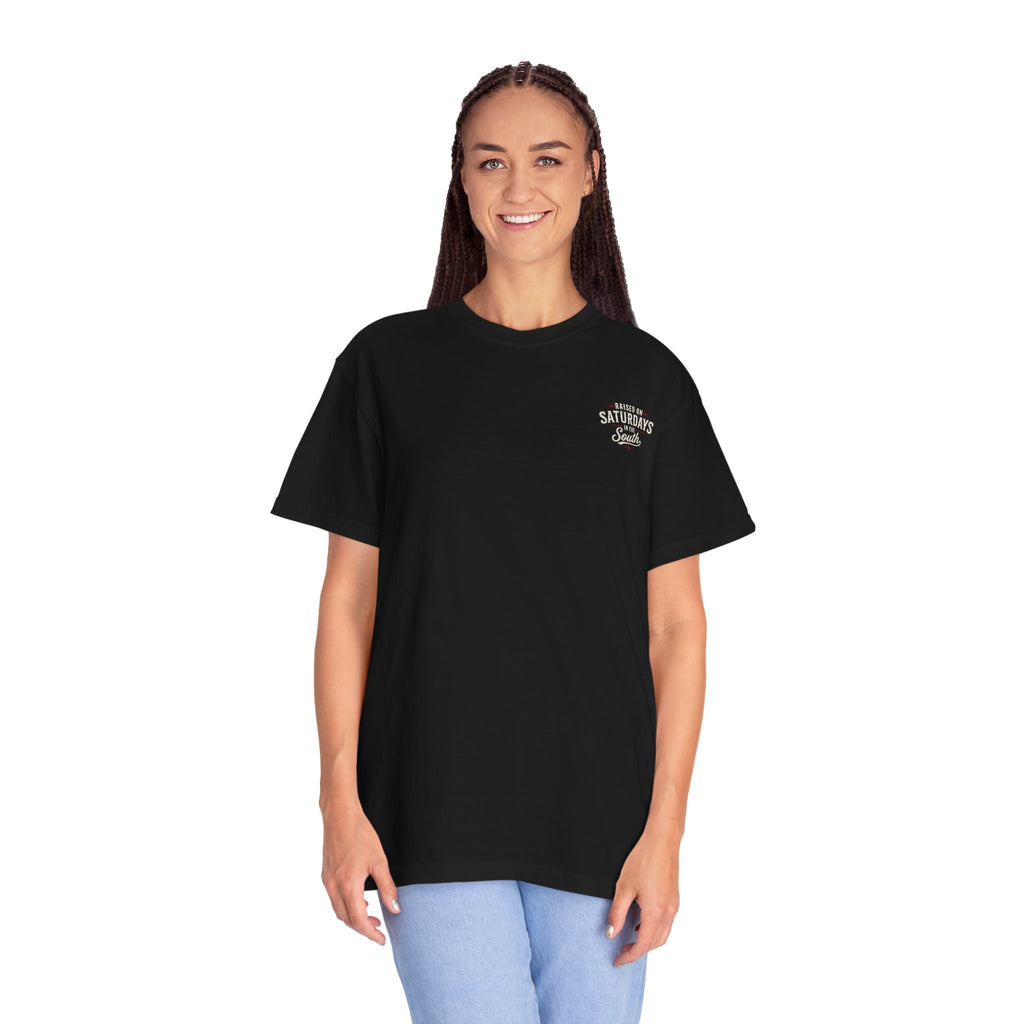 Raised On Saturdays In The South T-Shirt — Relaxing Saturday Morning In The Mountains