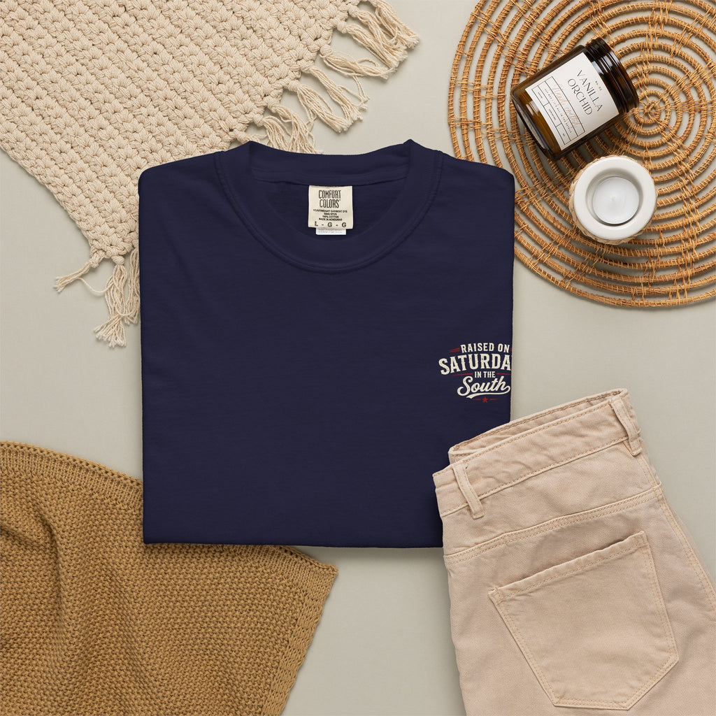 Raised On Saturdays In The South T-Shirt — Relaxing Saturday Morning In The Mountains