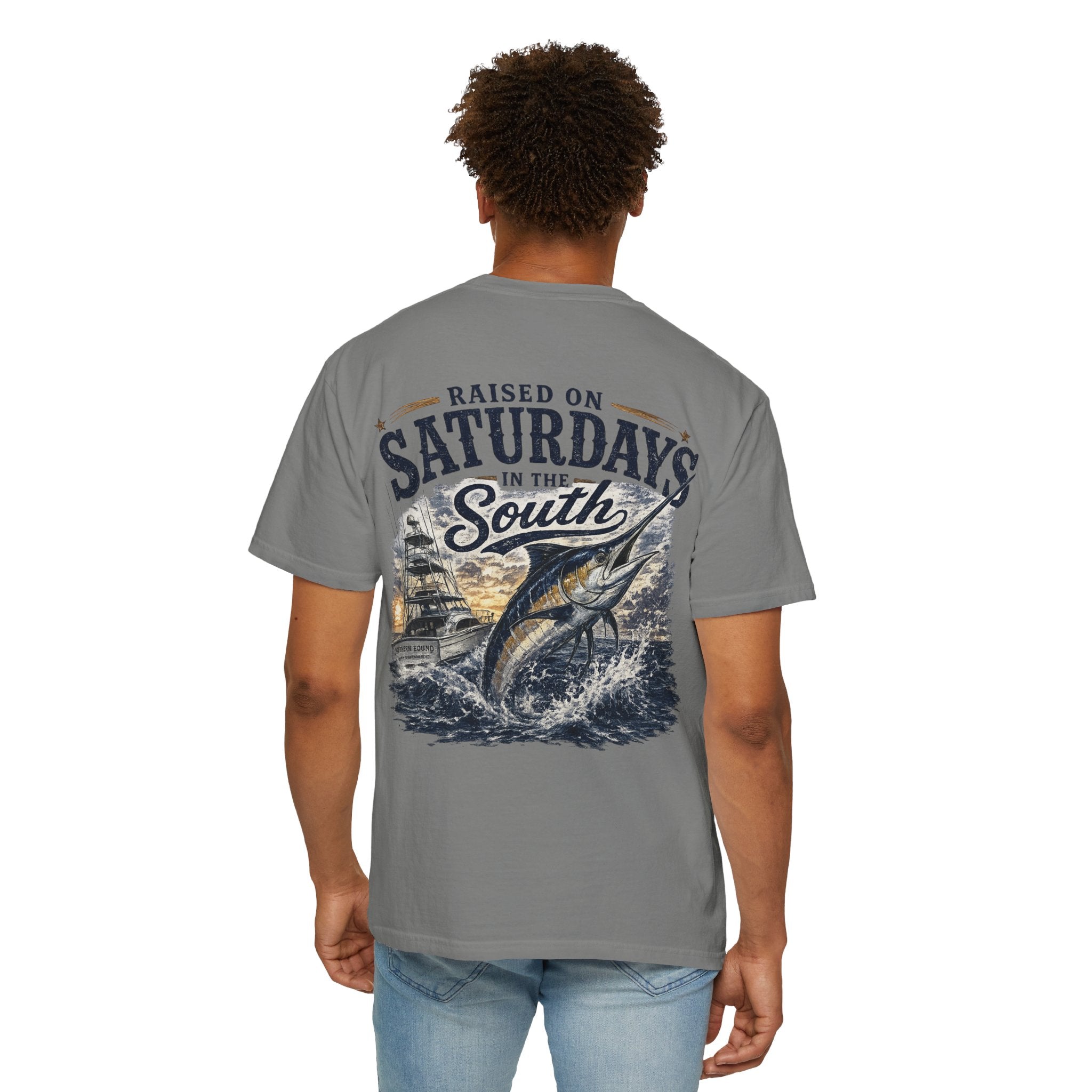 Raised On Saturdays In The South T-Shirt-Deep Sea Saturdays