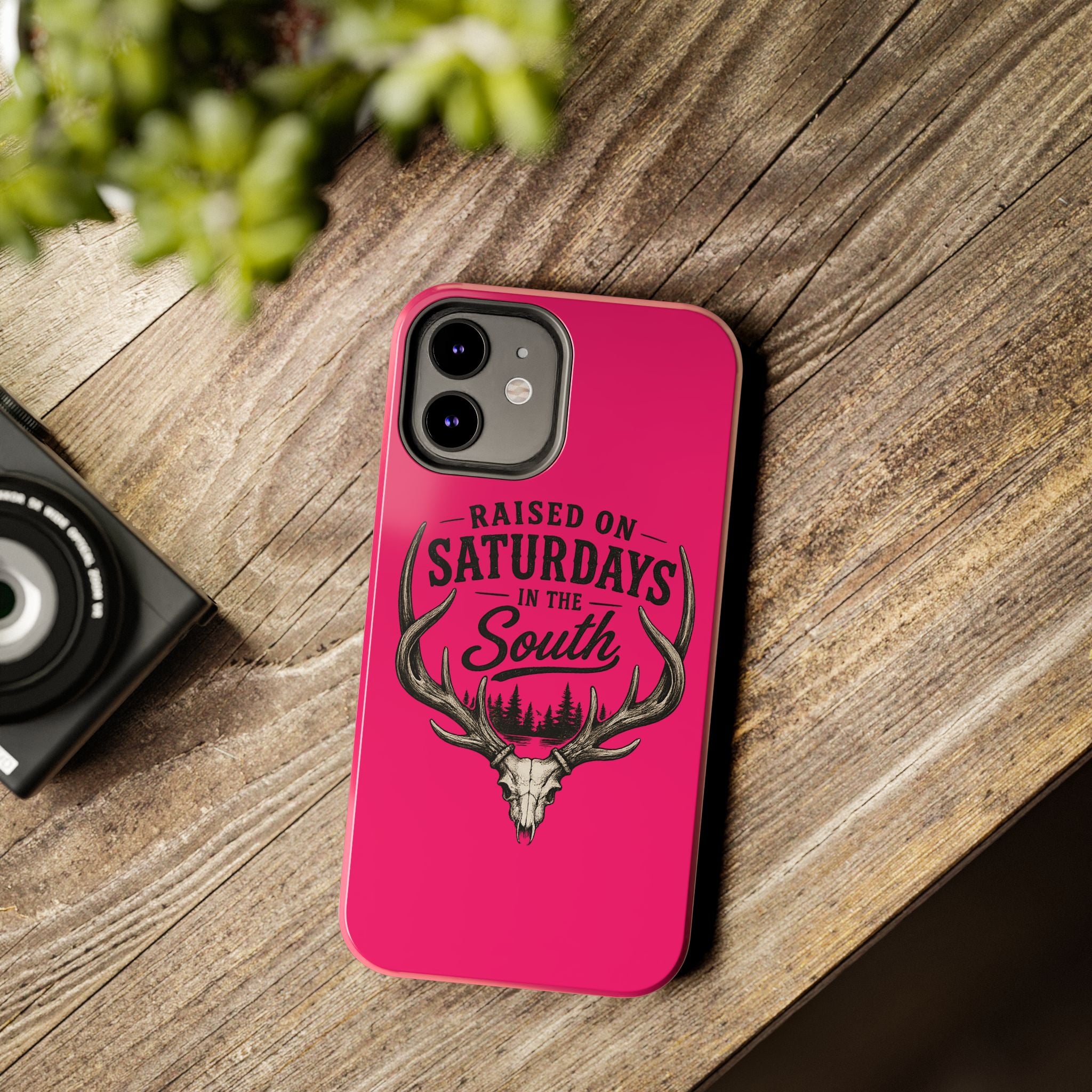 The Spreads Runs Deep In The Woods Phone Case-(pink)
