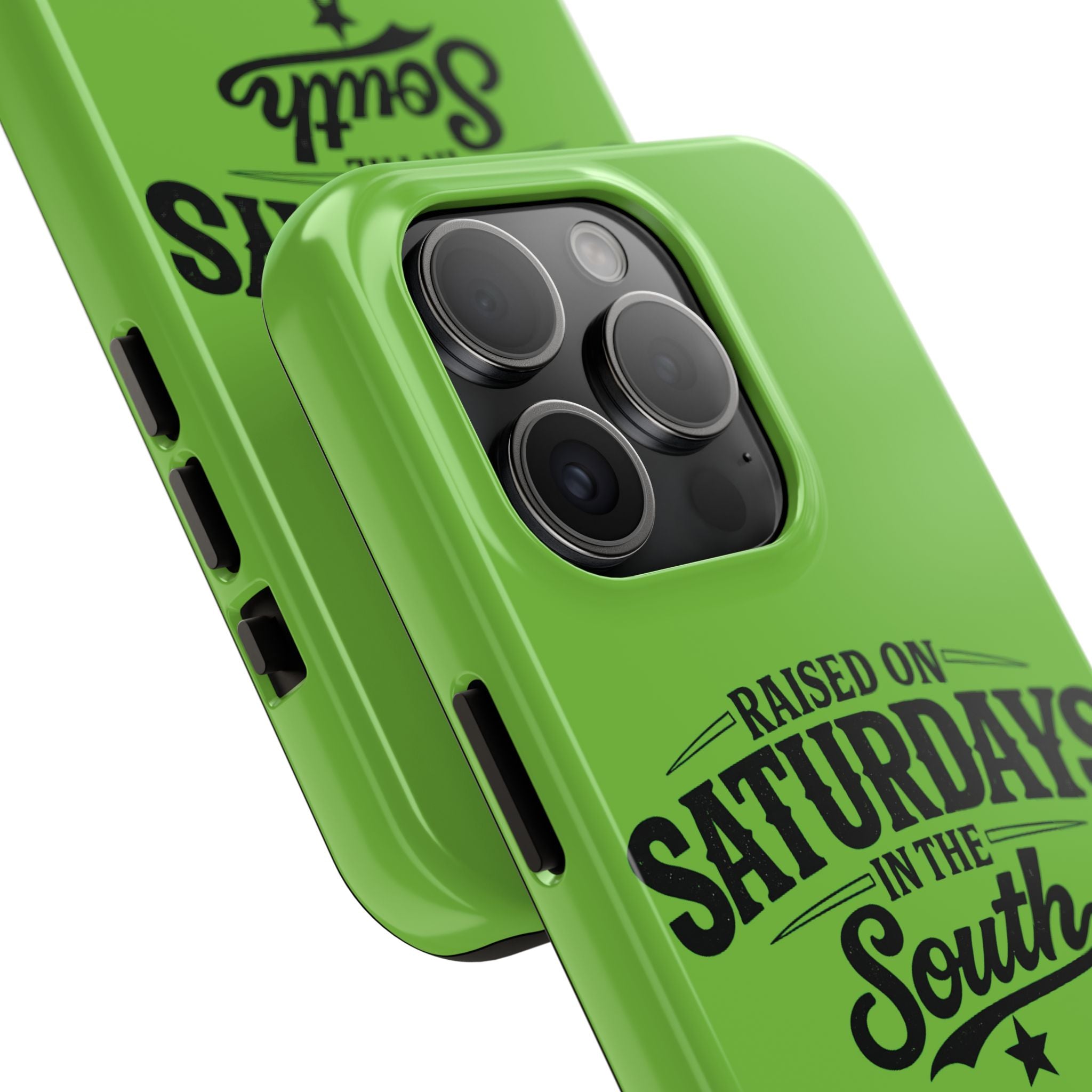 Raised On Saturdays In The South Phone Case-(green)