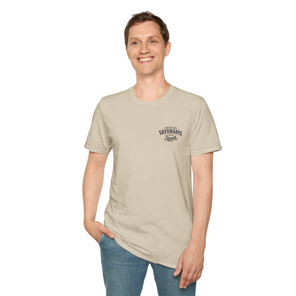 "Raised On Saturdays In The South" Vintage T-Shirt-Saturdays Are Made For Fishin