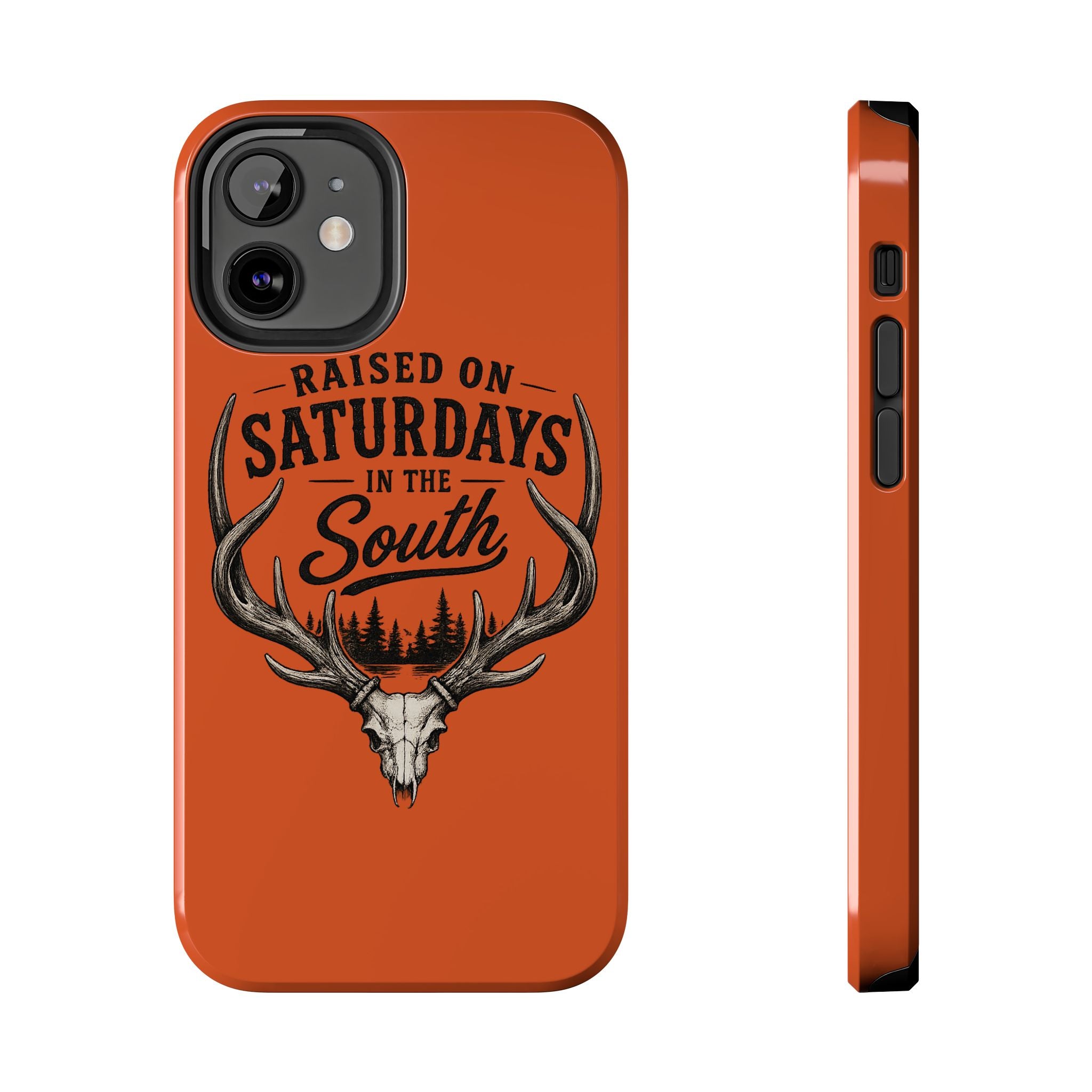 Raised On Saturdays In The South Phone Case-Spread Runs Deep In The Woods-(orange)