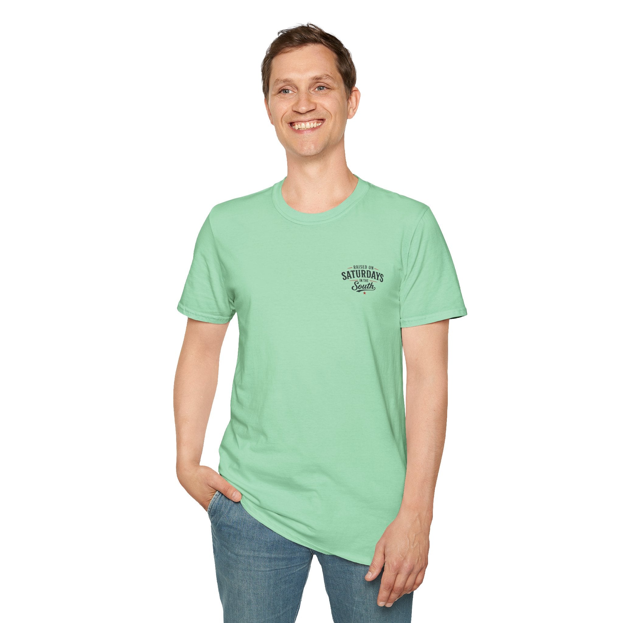 Raised On Saturdays In The South Vintage T-Shirt-Girl Dad Fishing Buddy-Father's Day Collection