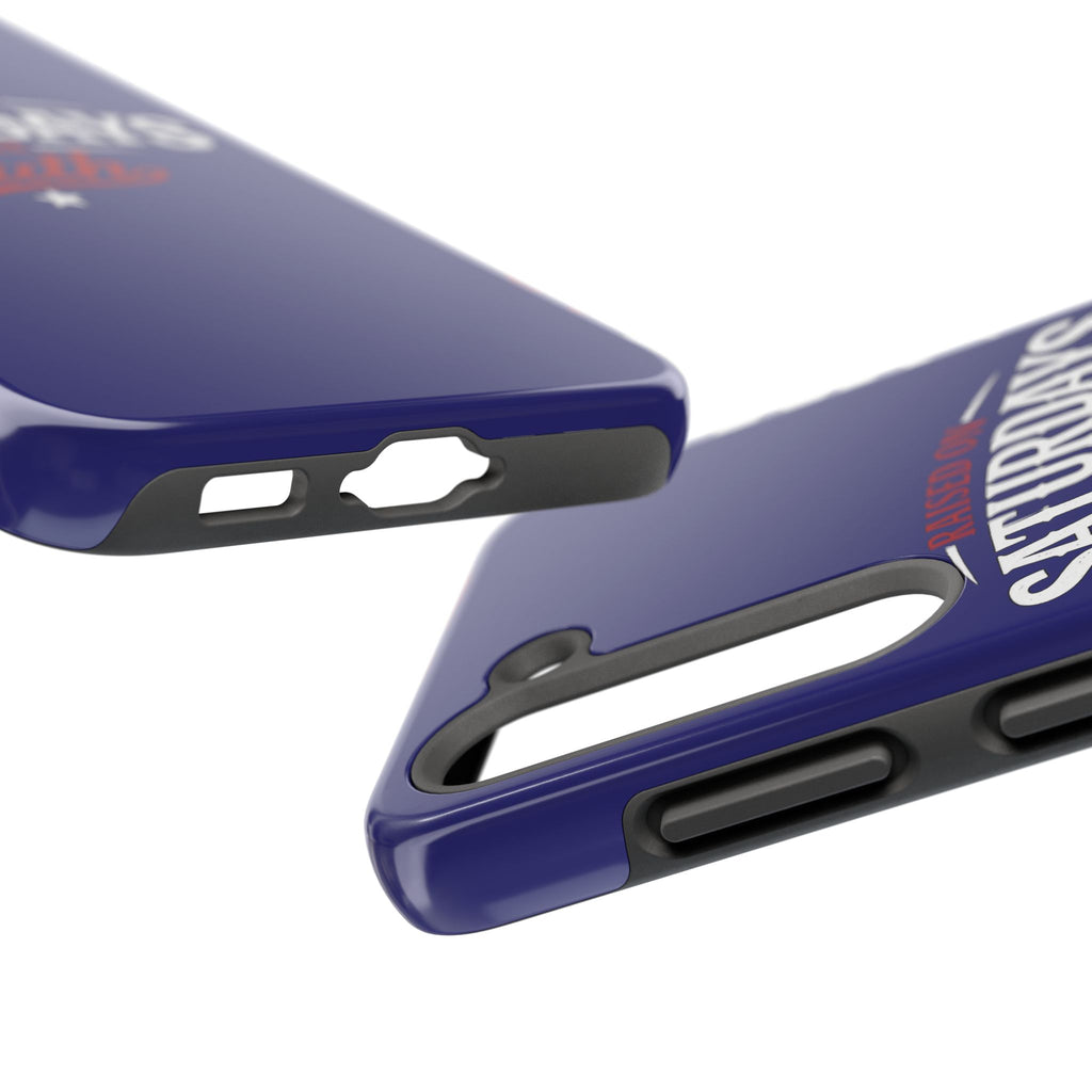 Raised on Saturdays in the South Phone Case-(blue)