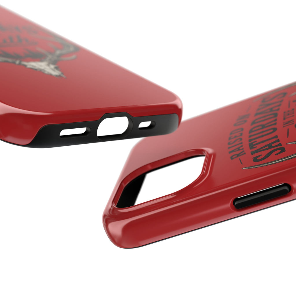 Raised On Saturdays In The South Phone Case-Spread Runs Deep In The Woods-(red)