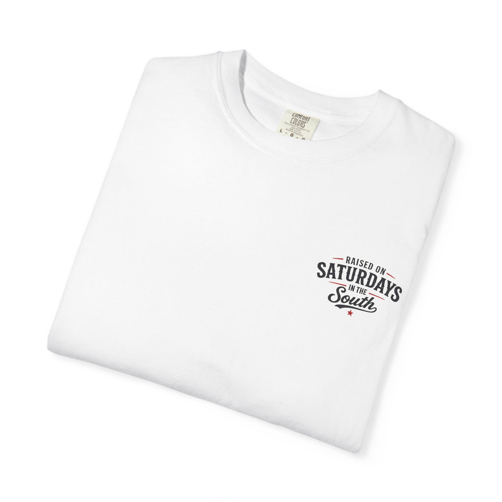 Raised On Saturdays In The South T‑Shirt — Good Riding Buddies Men's