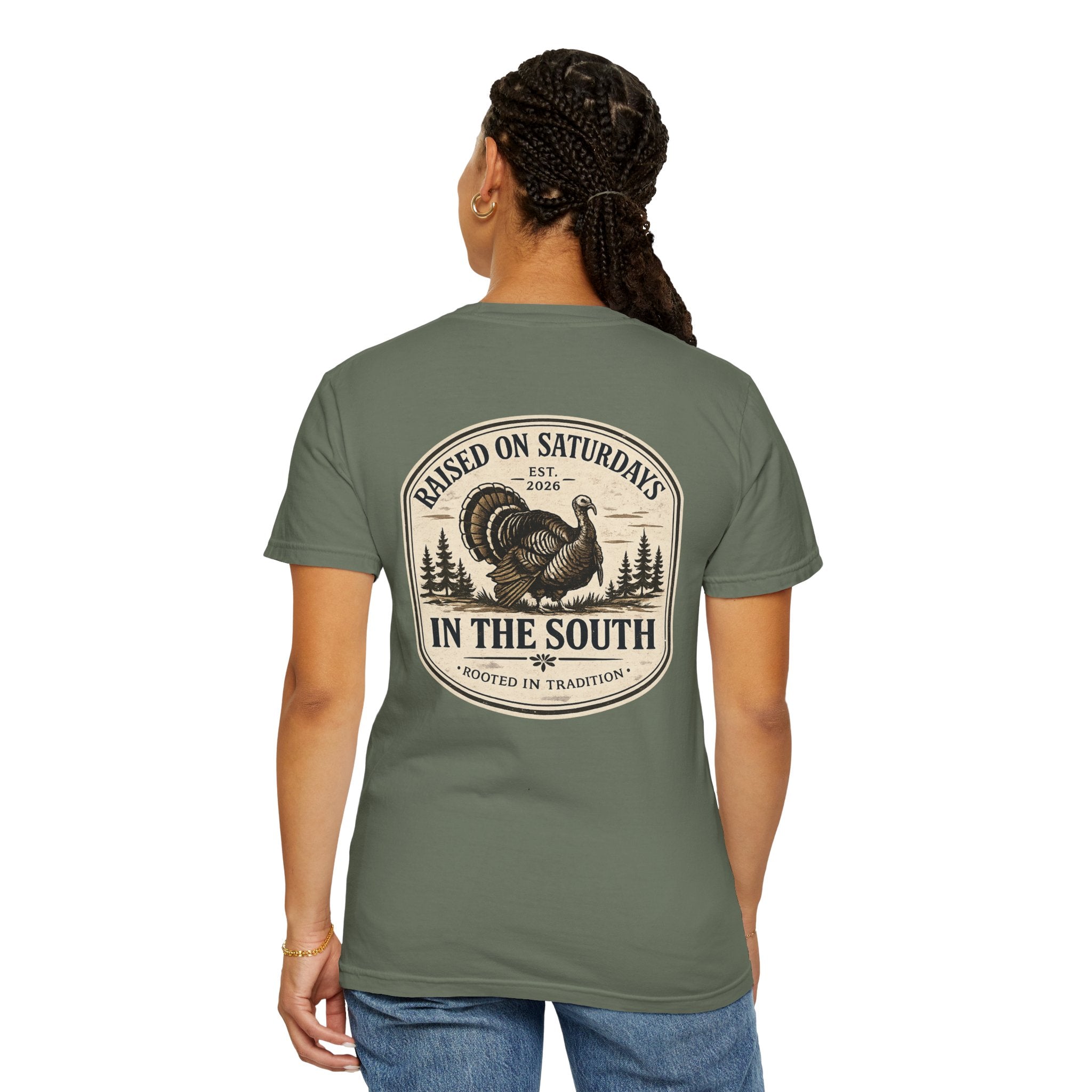 Raised On Saturdays In The South Southern Turkey Hunting T-Shirt