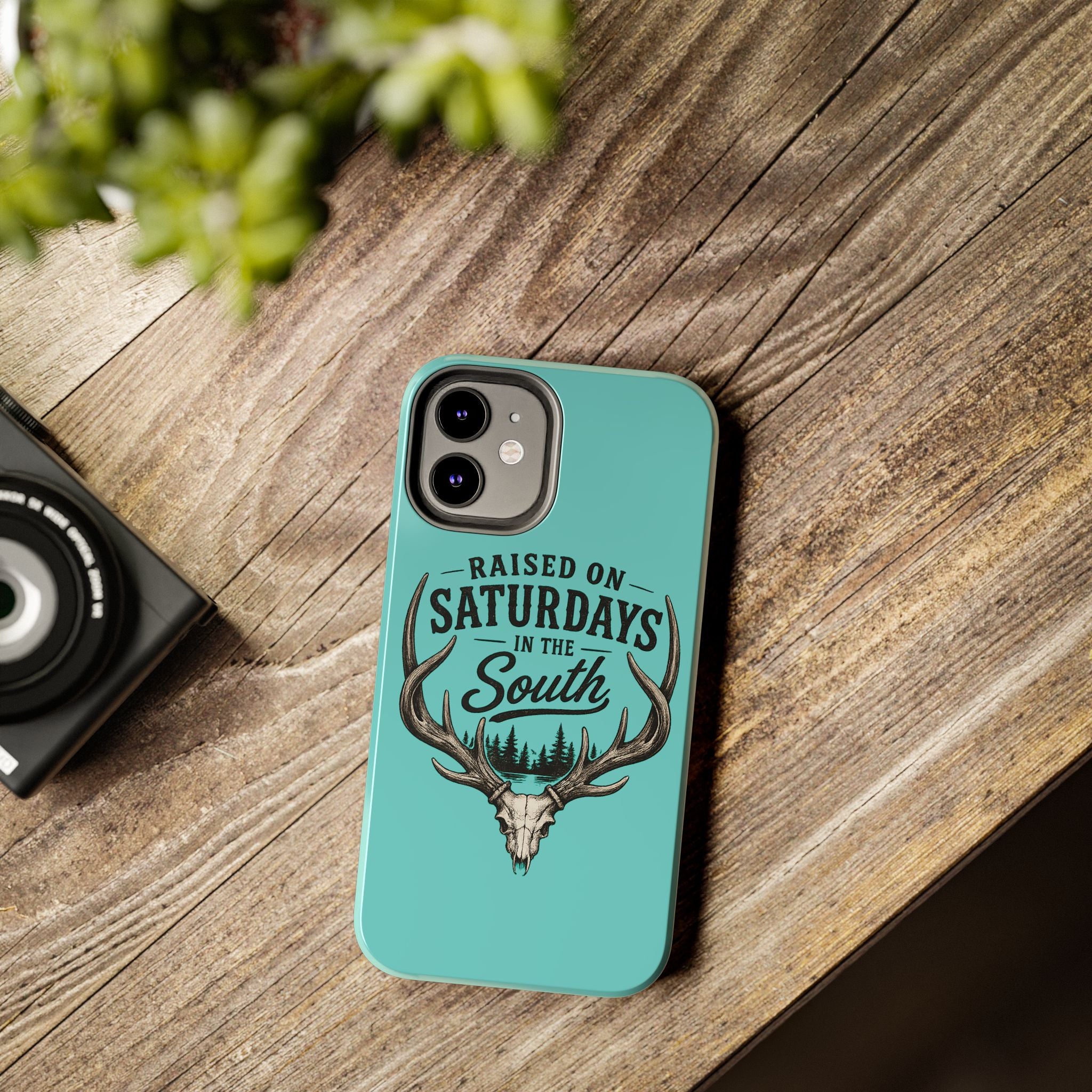 The Spreads Runs Deep In The Woods Phone Case-(blue)