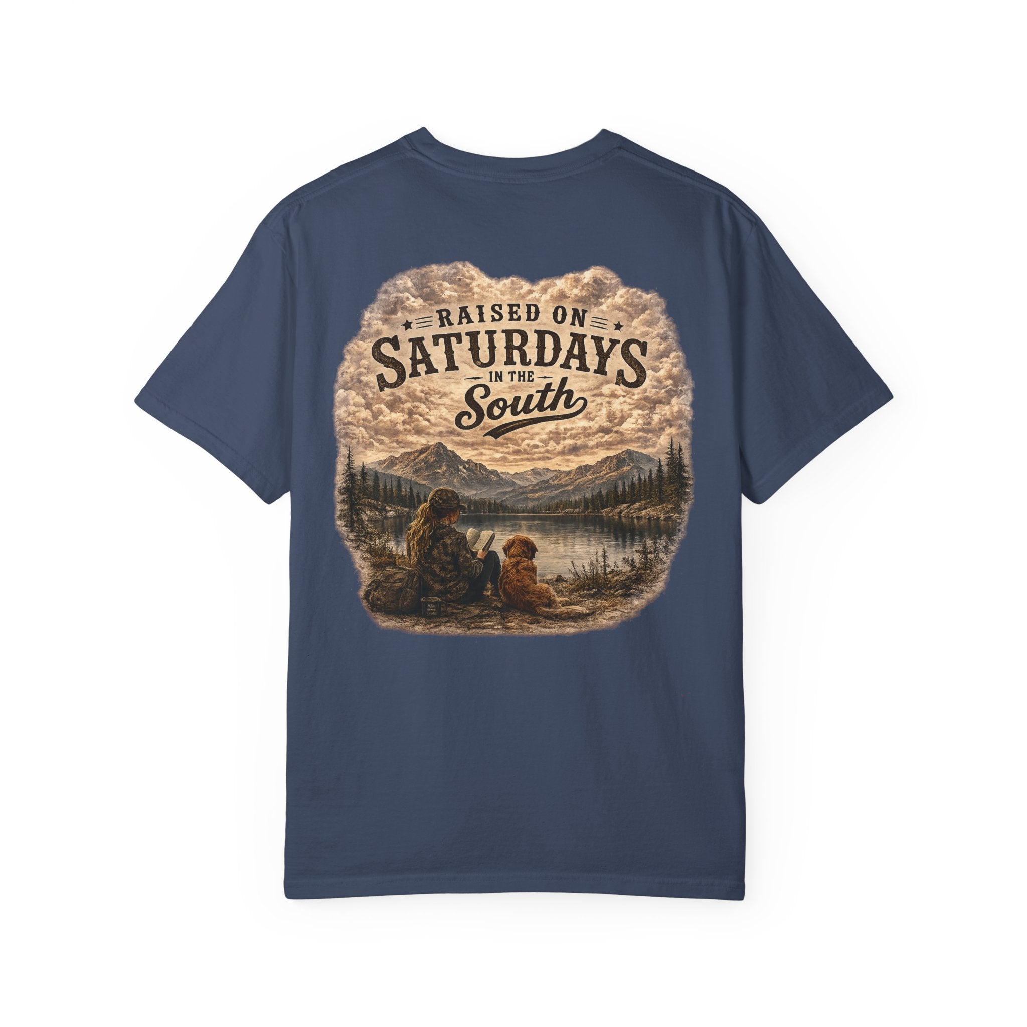 Raised On Saturdays In The South T-Shirt — Relaxing Saturday Morning In The Mountains