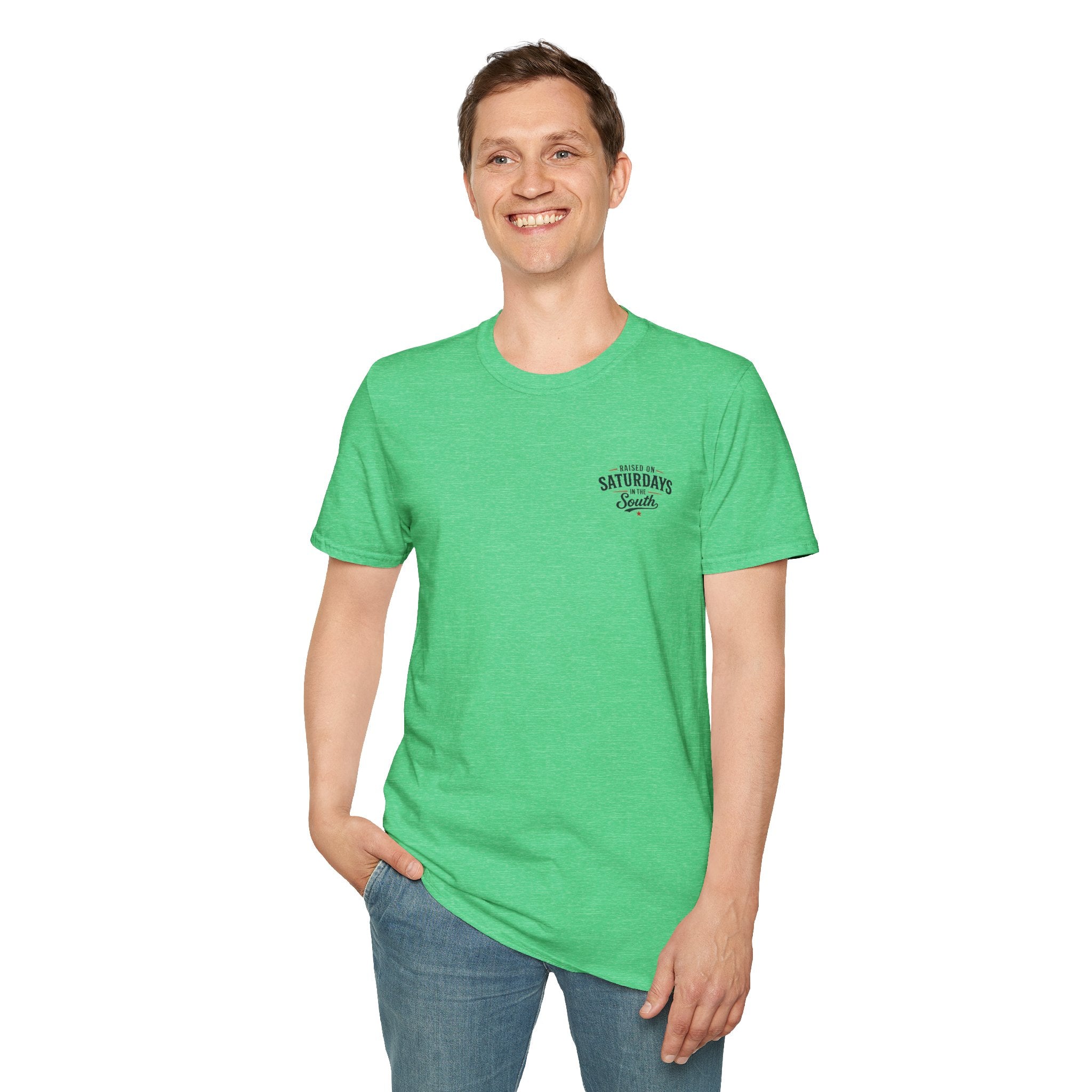 Raised On Saturdays In The South Vintage T-Shirt-Girl Dad Fishing Buddy-Father's Day Collection