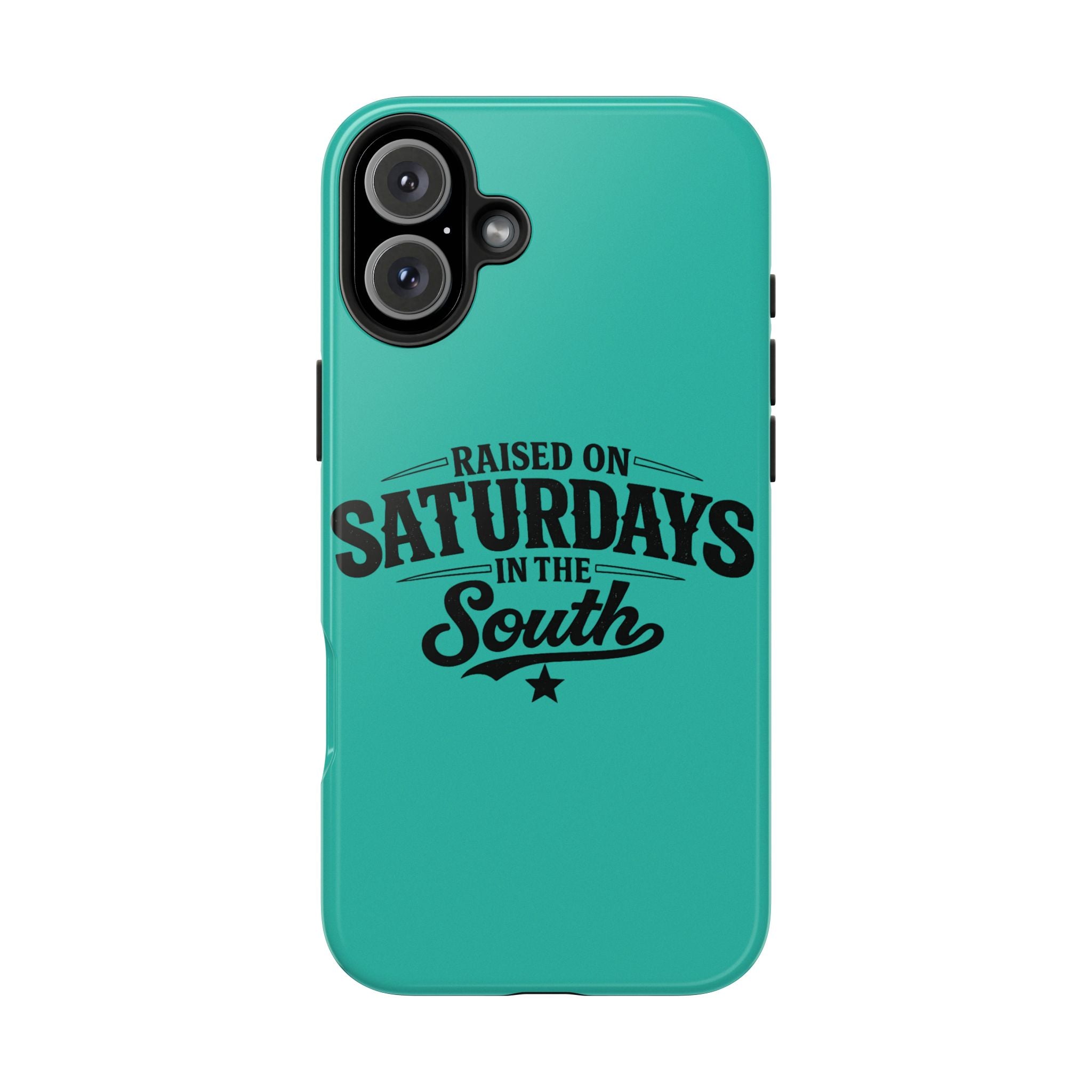 Raised On Saturdays In The South Phone Case-(blue)
