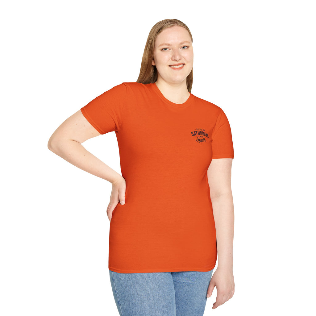 "Raised On Saturdays In The South" Vintage T-Shirt-Saturdays Are Made For Fishin