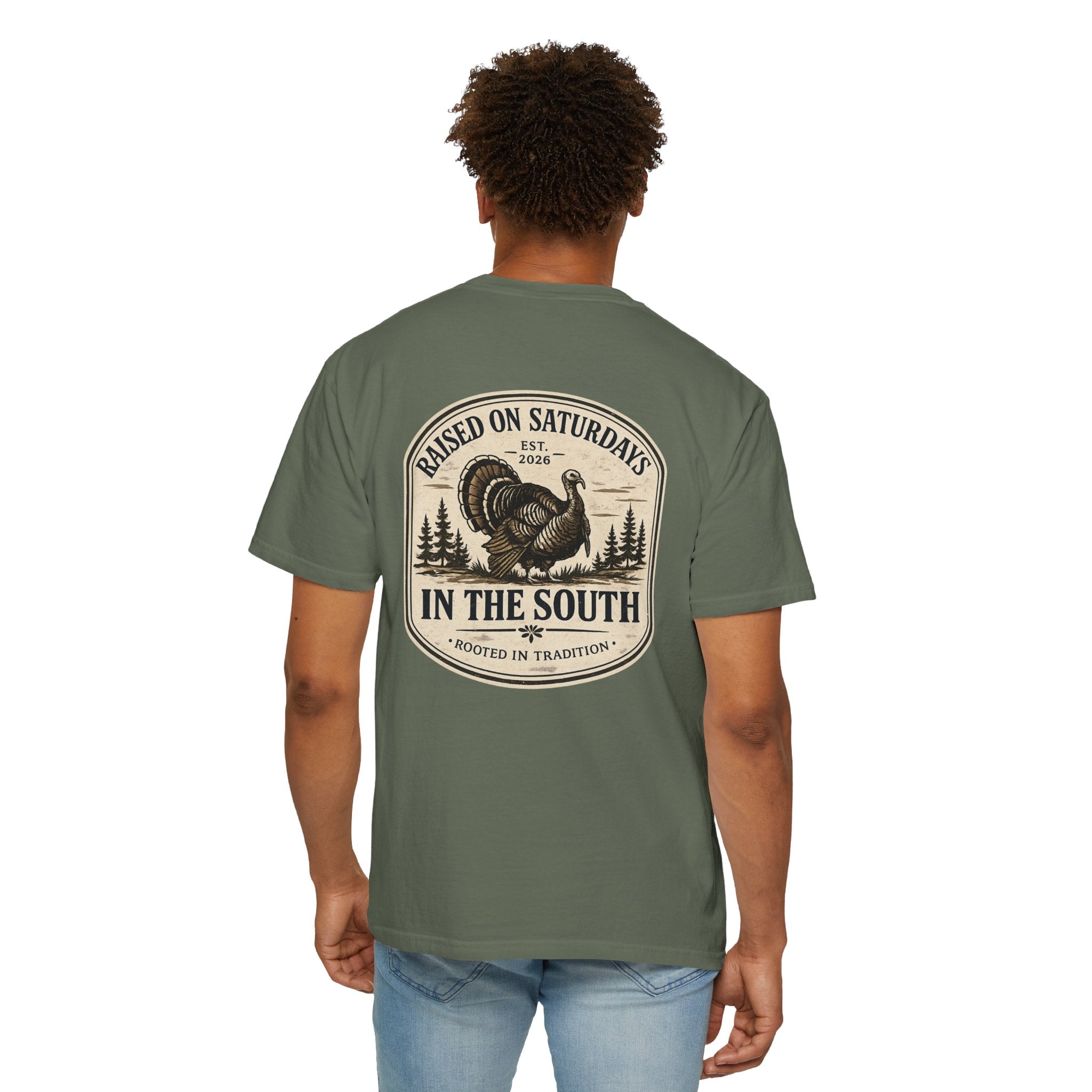 Raised On Saturdays In The South Southern Turkey Hunting T-Shirt