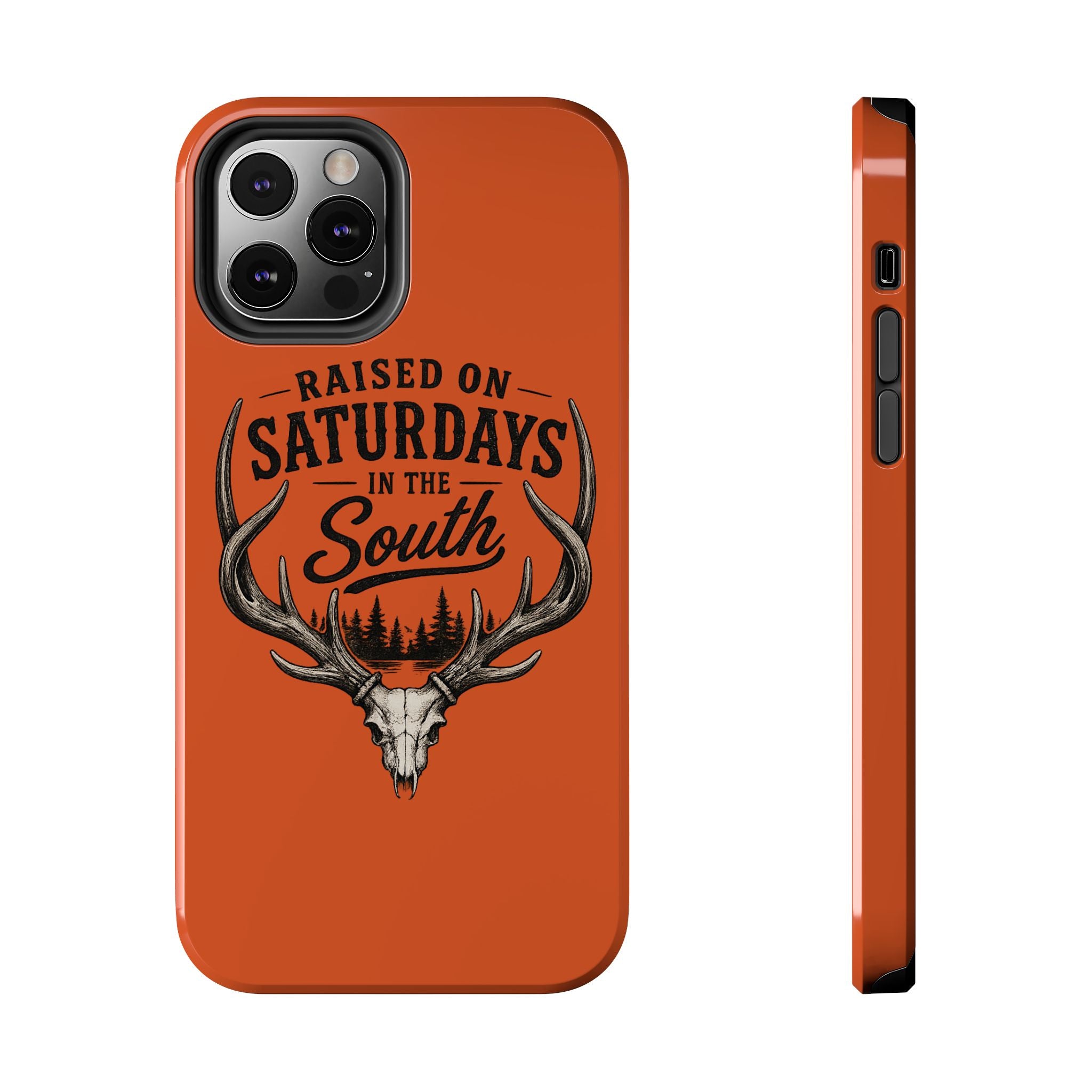 Raised On Saturdays In The South Phone Case-Spread Runs Deep In The Woods-(orange)