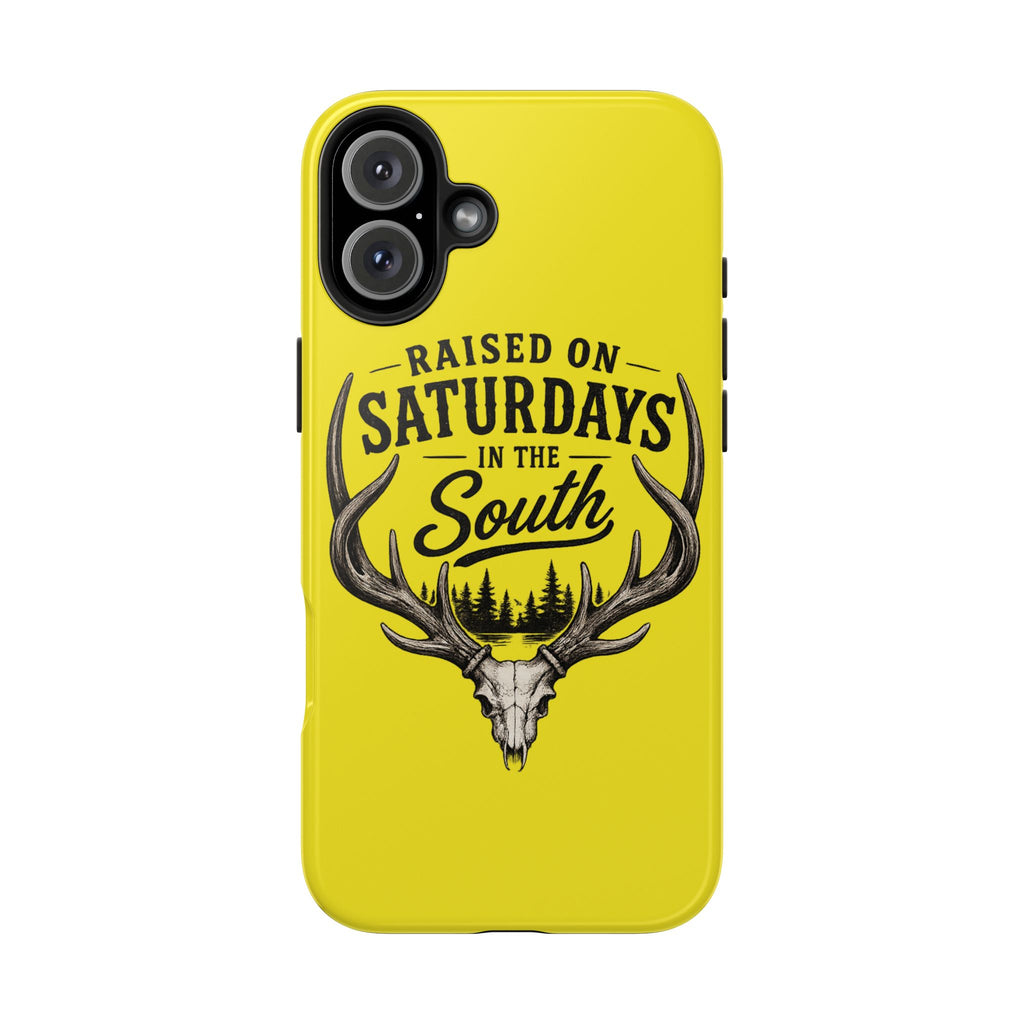 Raised On Saturdays In The South Phone Case-Spread Runs Deep In The Woods-(yellow)