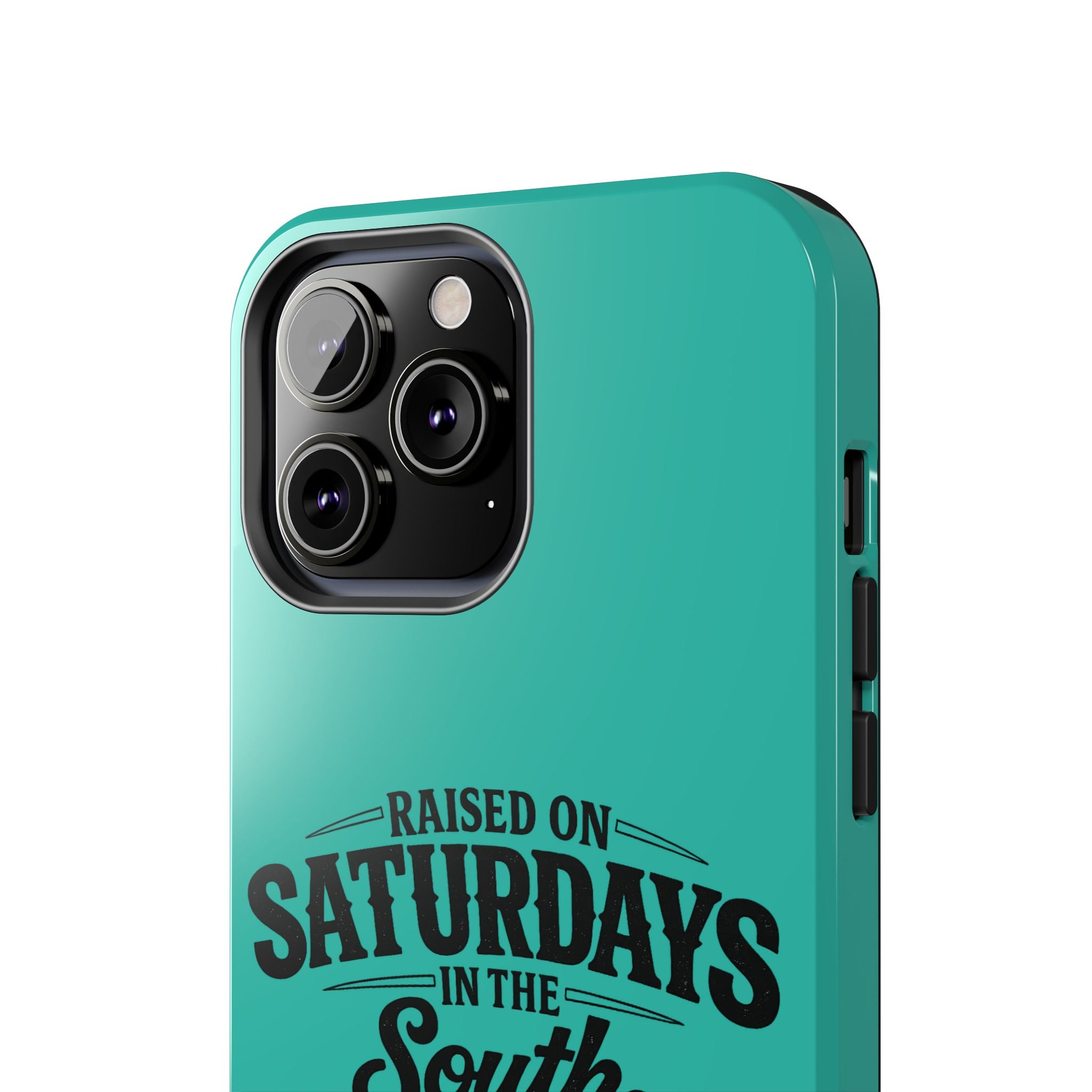 Raised On Saturdays In The South Phone Case-(blue)