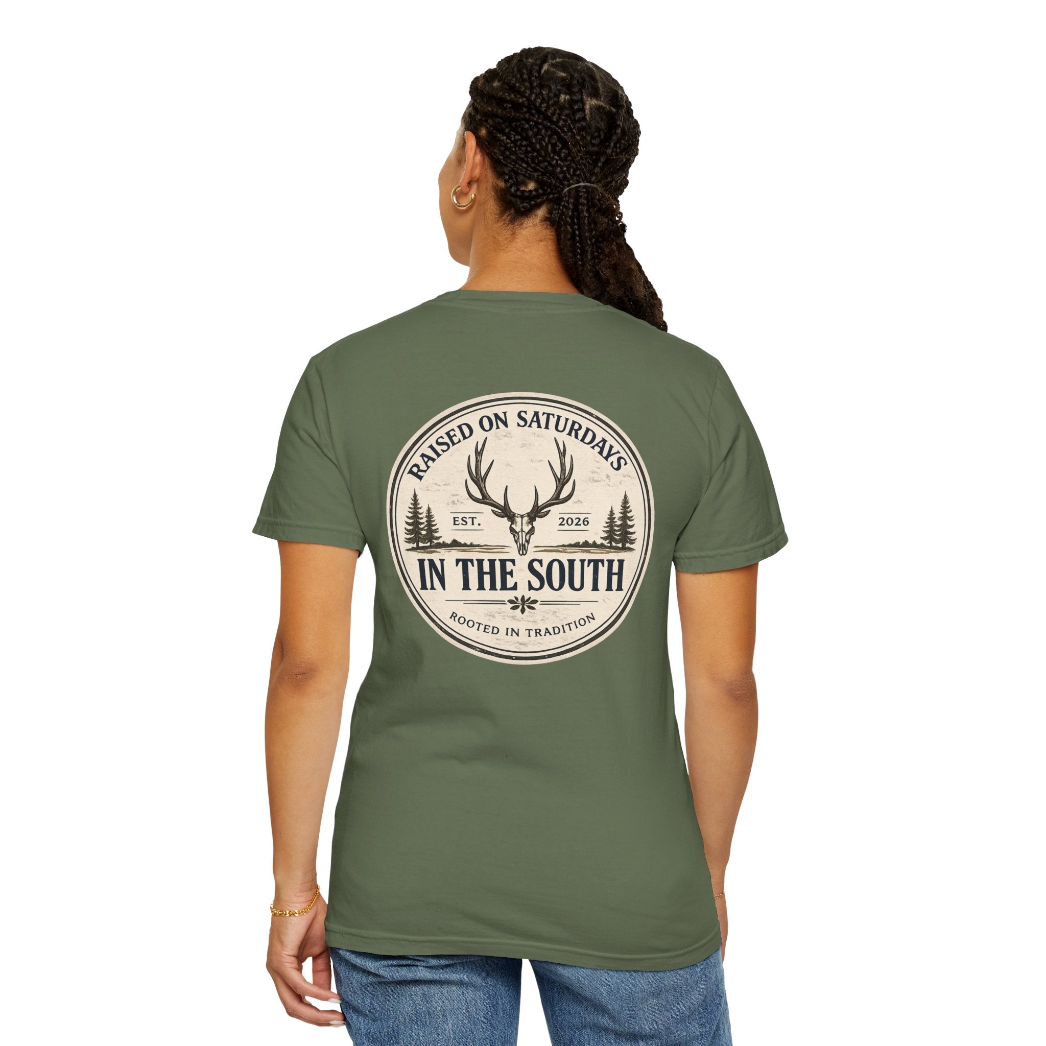 Raised On Saturdays In The South Classic T-Shirt — Deer Season