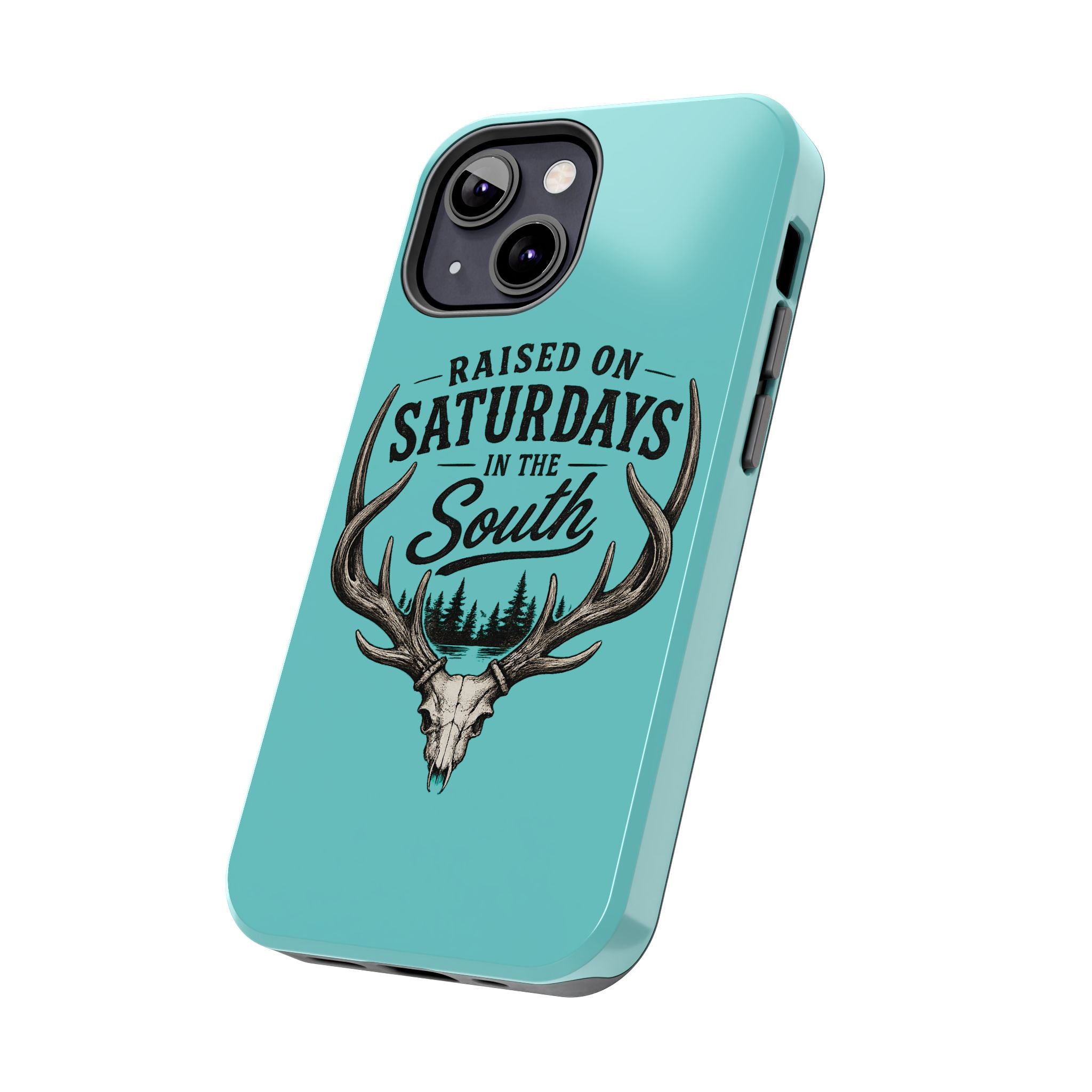 The Spreads Runs Deep In The Woods Phone Case-(blue)