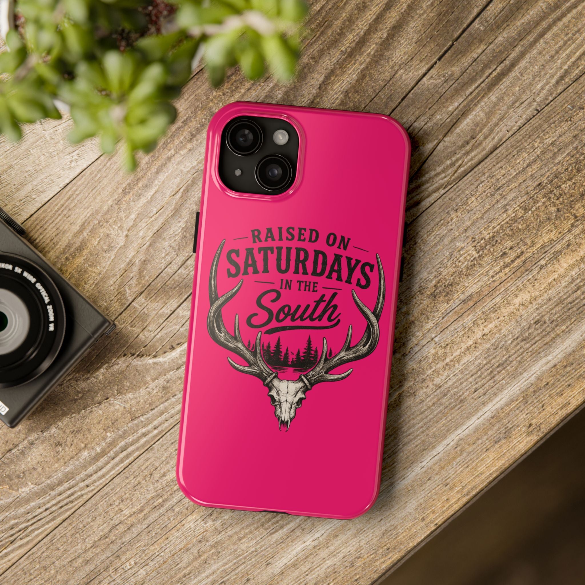 The Spreads Runs Deep In The Woods Phone Case-(pink)