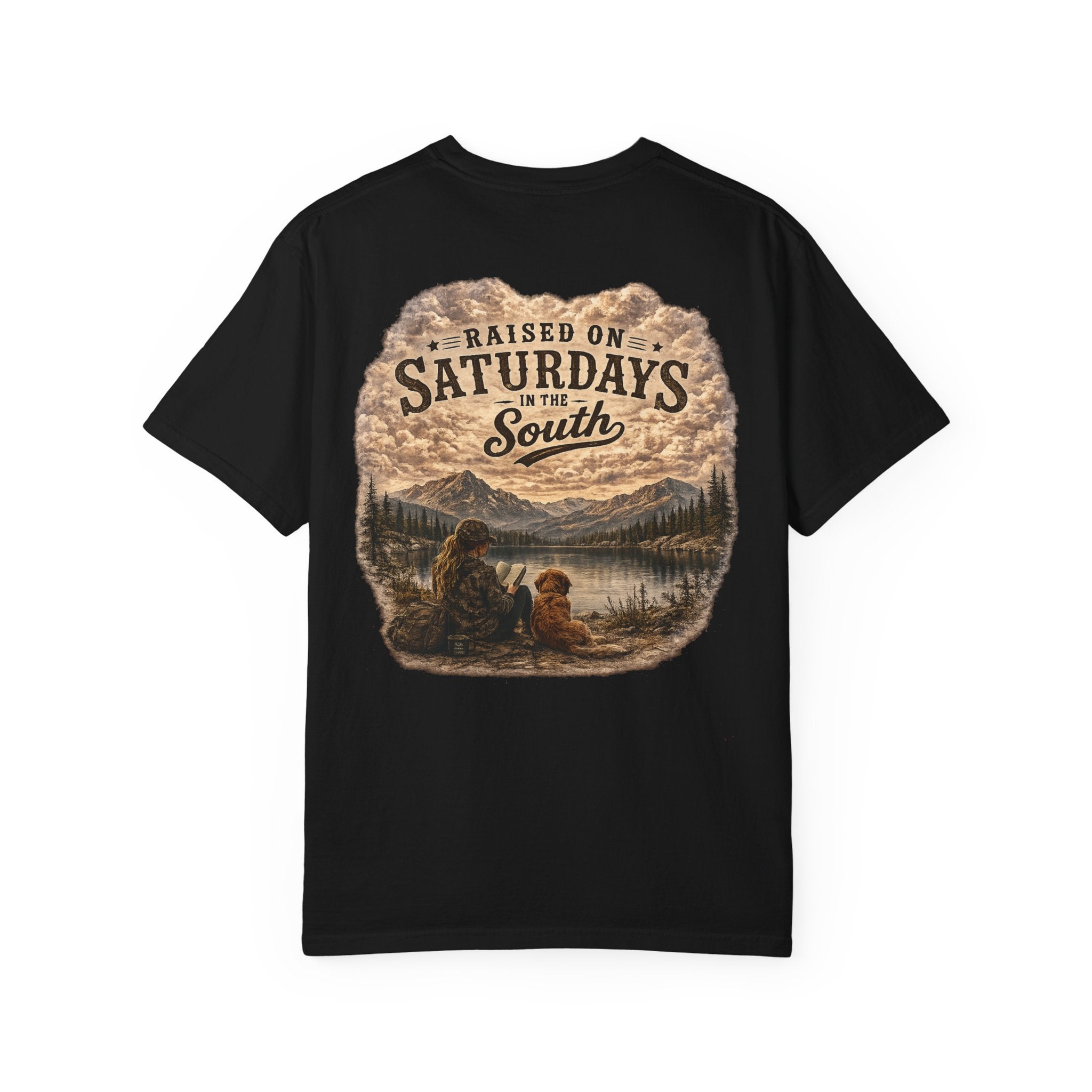 Raised On Saturdays In The South T-Shirt — Relaxing Saturday Morning In The Mountains