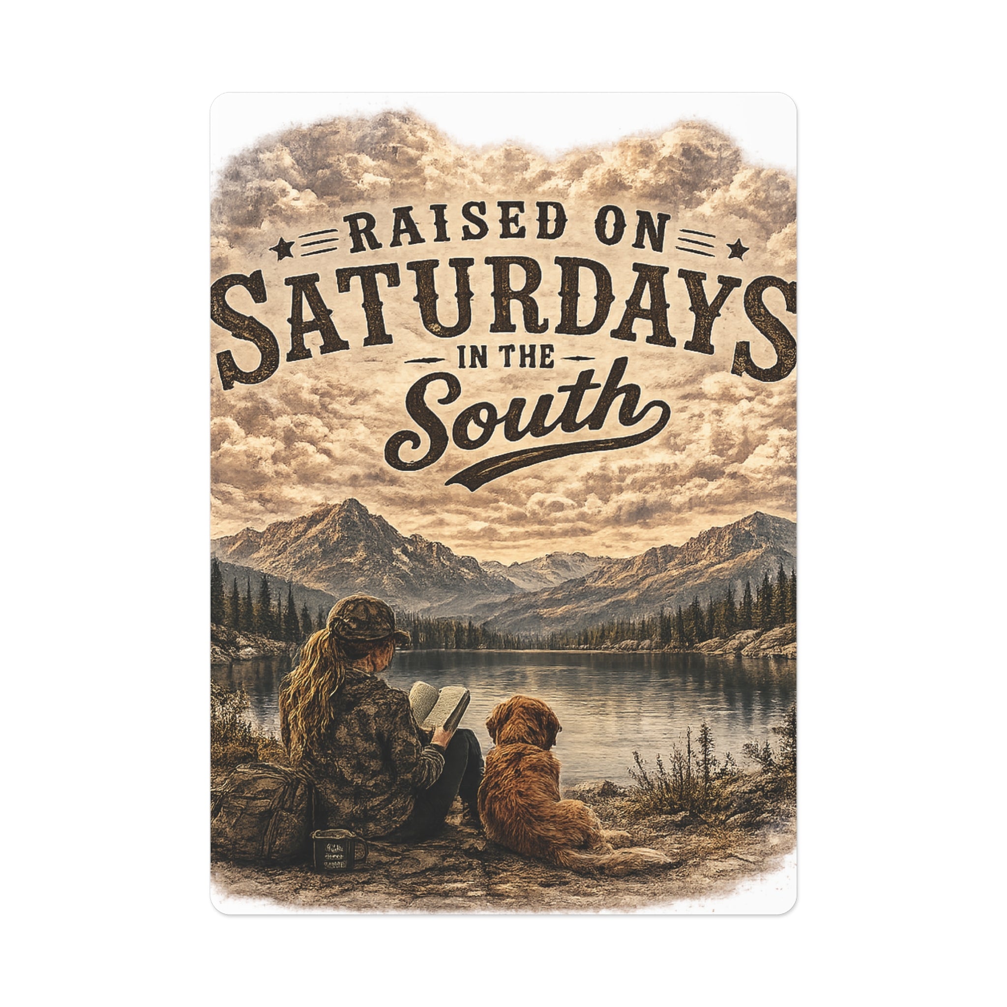 Raised On Saturdays In The South Poker Cards