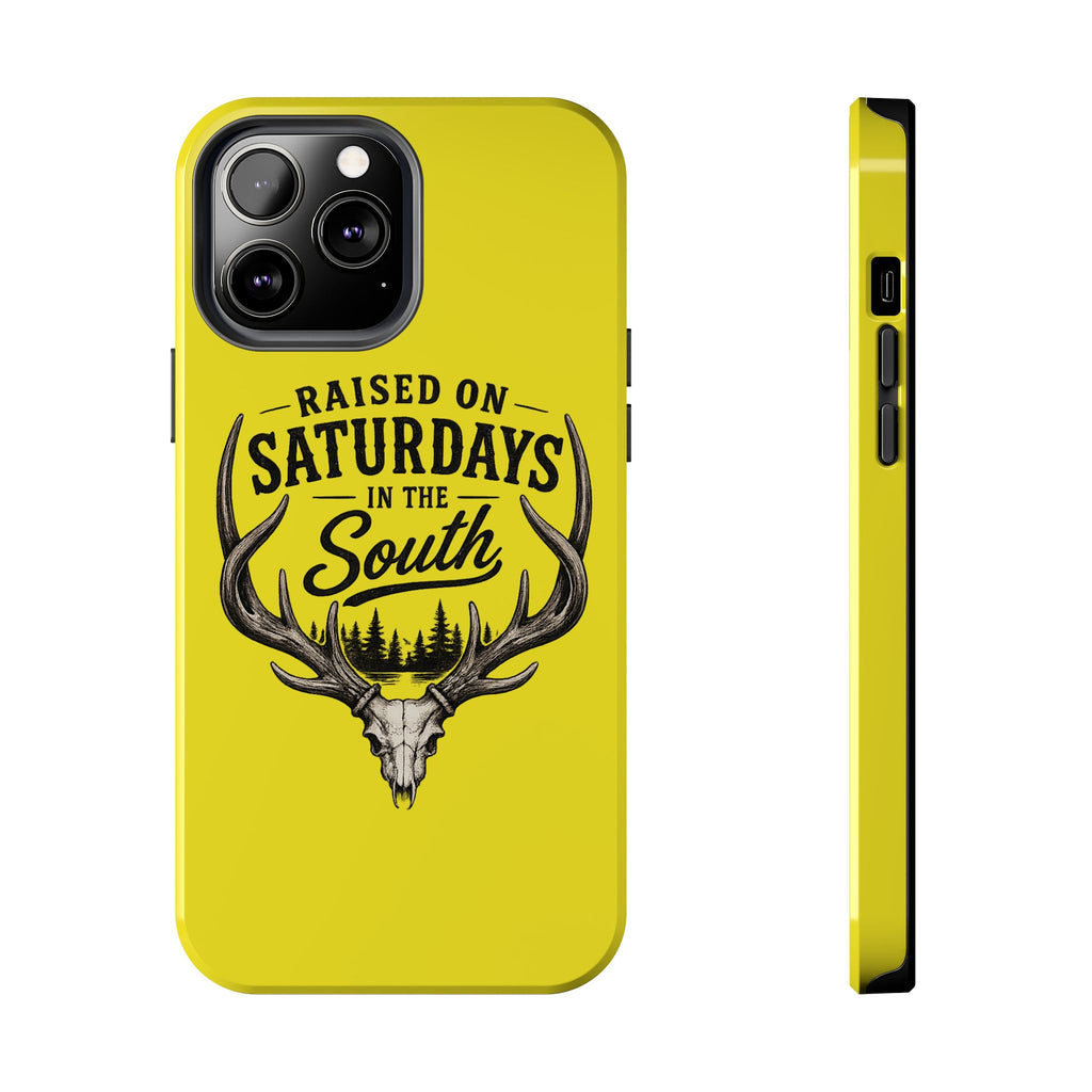 Raised On Saturdays In The South Phone Case-Spread Runs Deep In The Woods-(yellow)