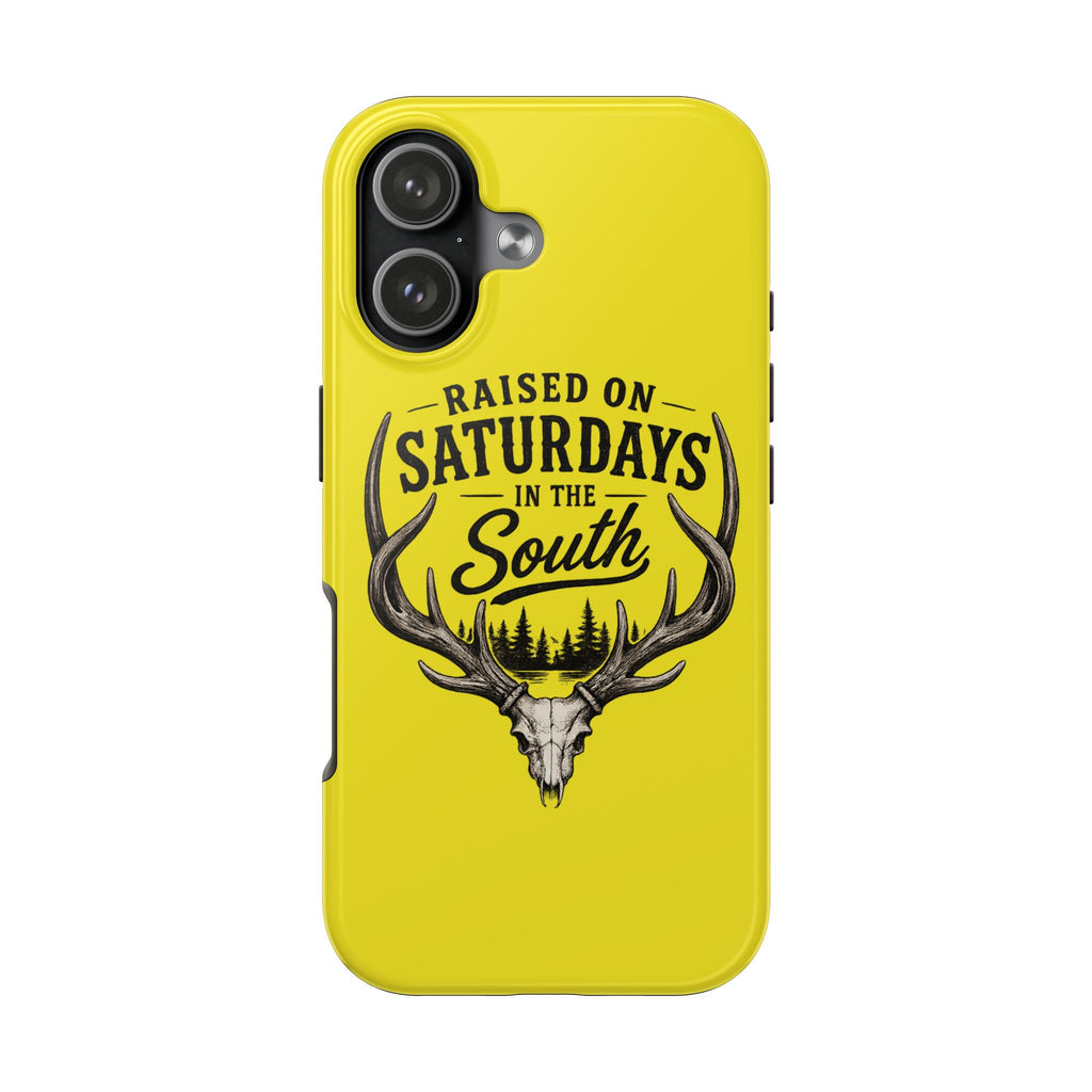 Raised On Saturdays In The South Phone Case-Spread Runs Deep In The Woods-(yellow)