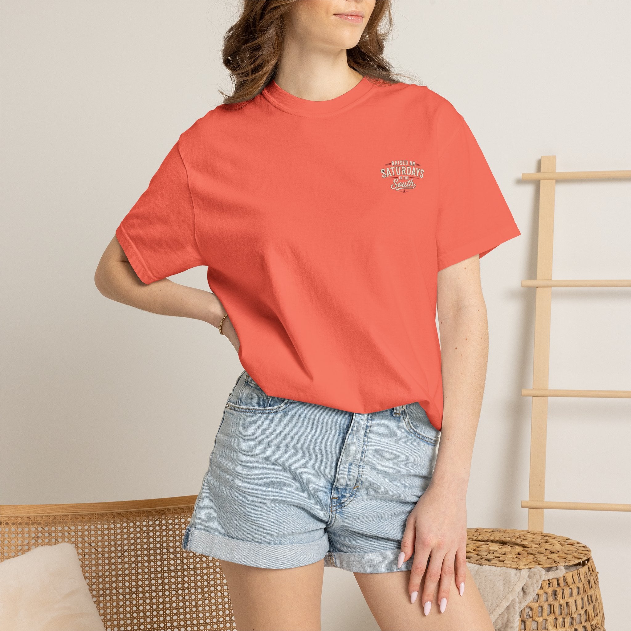Raised On Saturdays In The South T-Shirt — Relaxing Saturday Morning In The Mountains