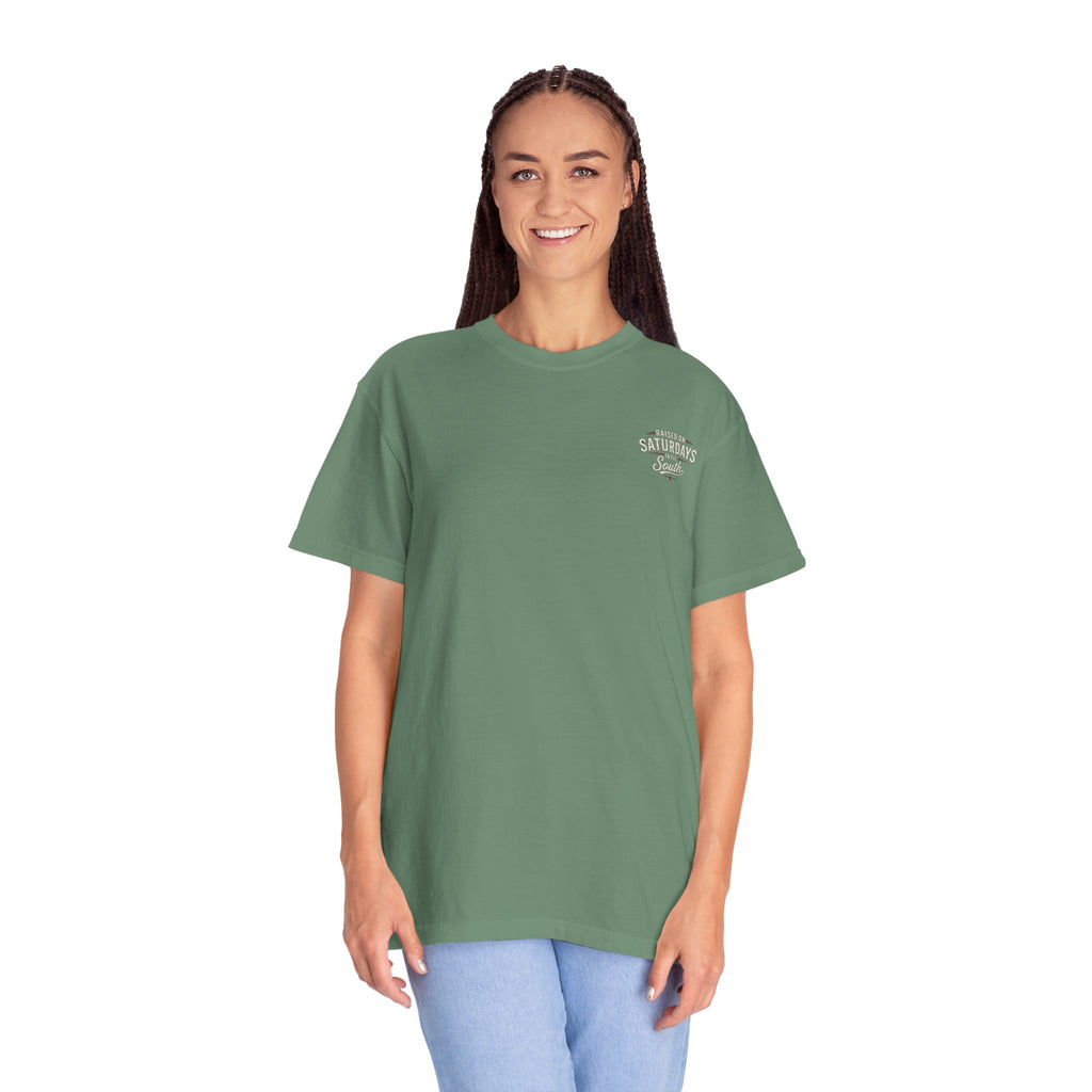 Raised On Saturdays In The South T-Shirt — Relaxing Saturday Morning In The Mountains