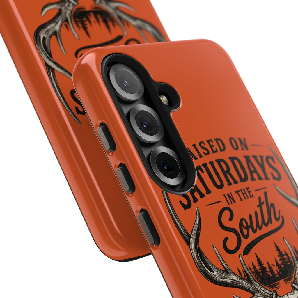 Raised On Saturdays In The South Phone Case-Spread Runs Deep In The Woods-(orange)