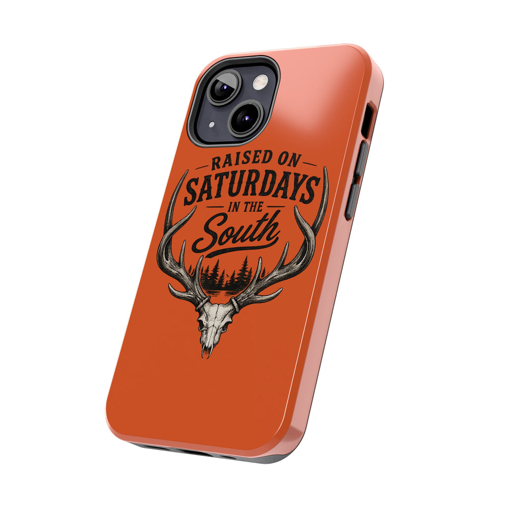 Raised On Saturdays In The South Phone Case-Spread Runs Deep In The Woods-(orange)