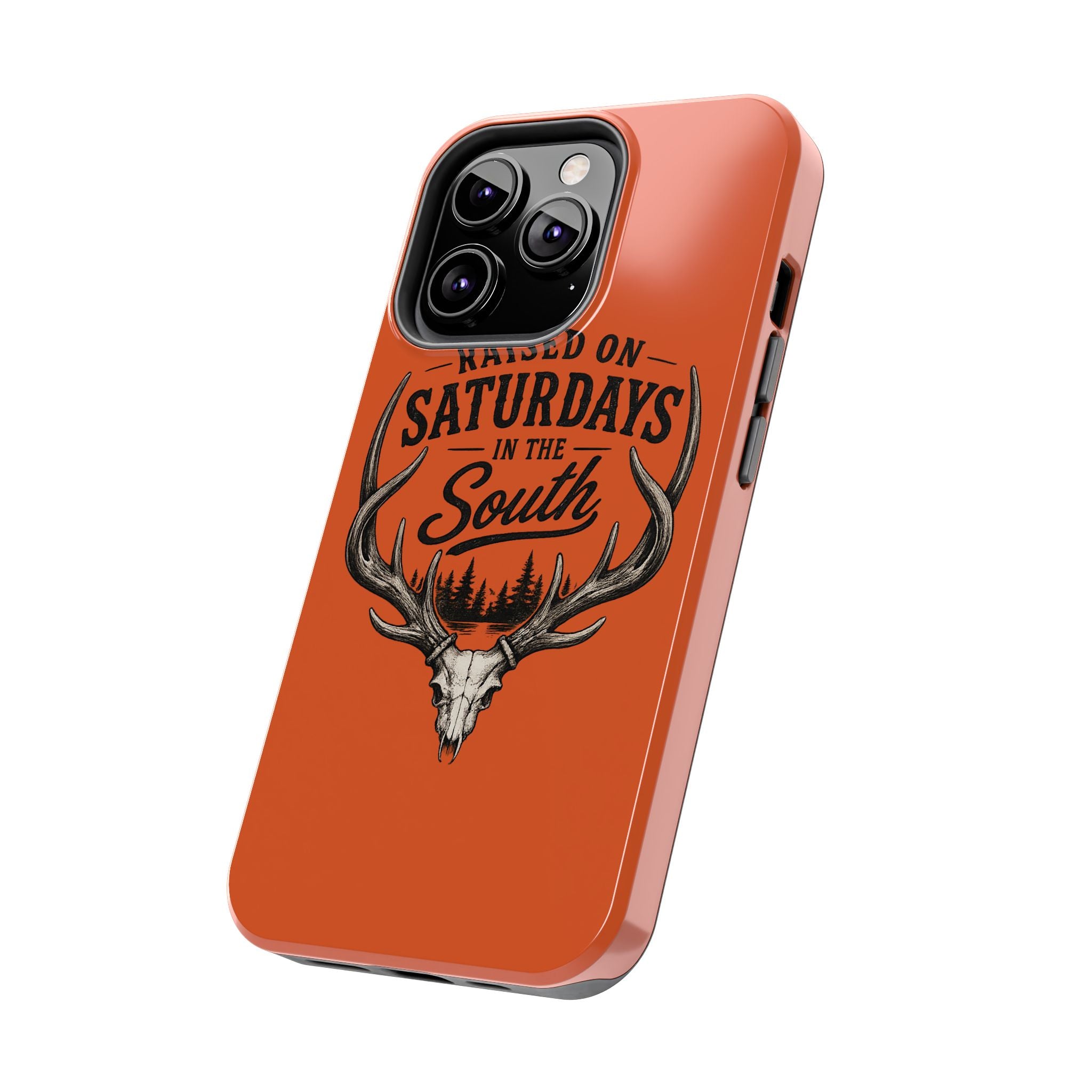 Raised On Saturdays In The South Phone Case-Spread Runs Deep In The Woods-(orange)
