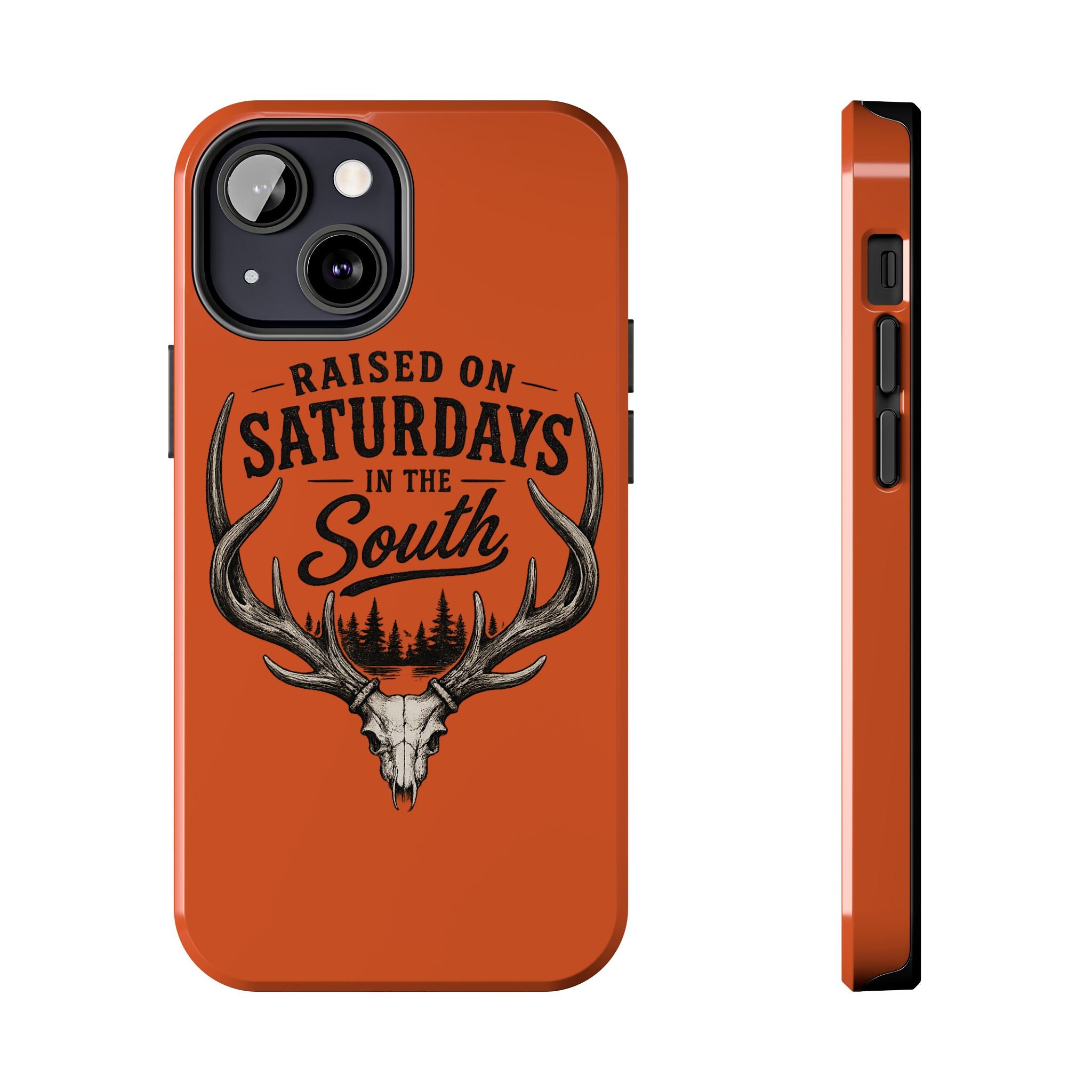 Raised On Saturdays In The South Phone Case-Spread Runs Deep In The Woods-(orange)