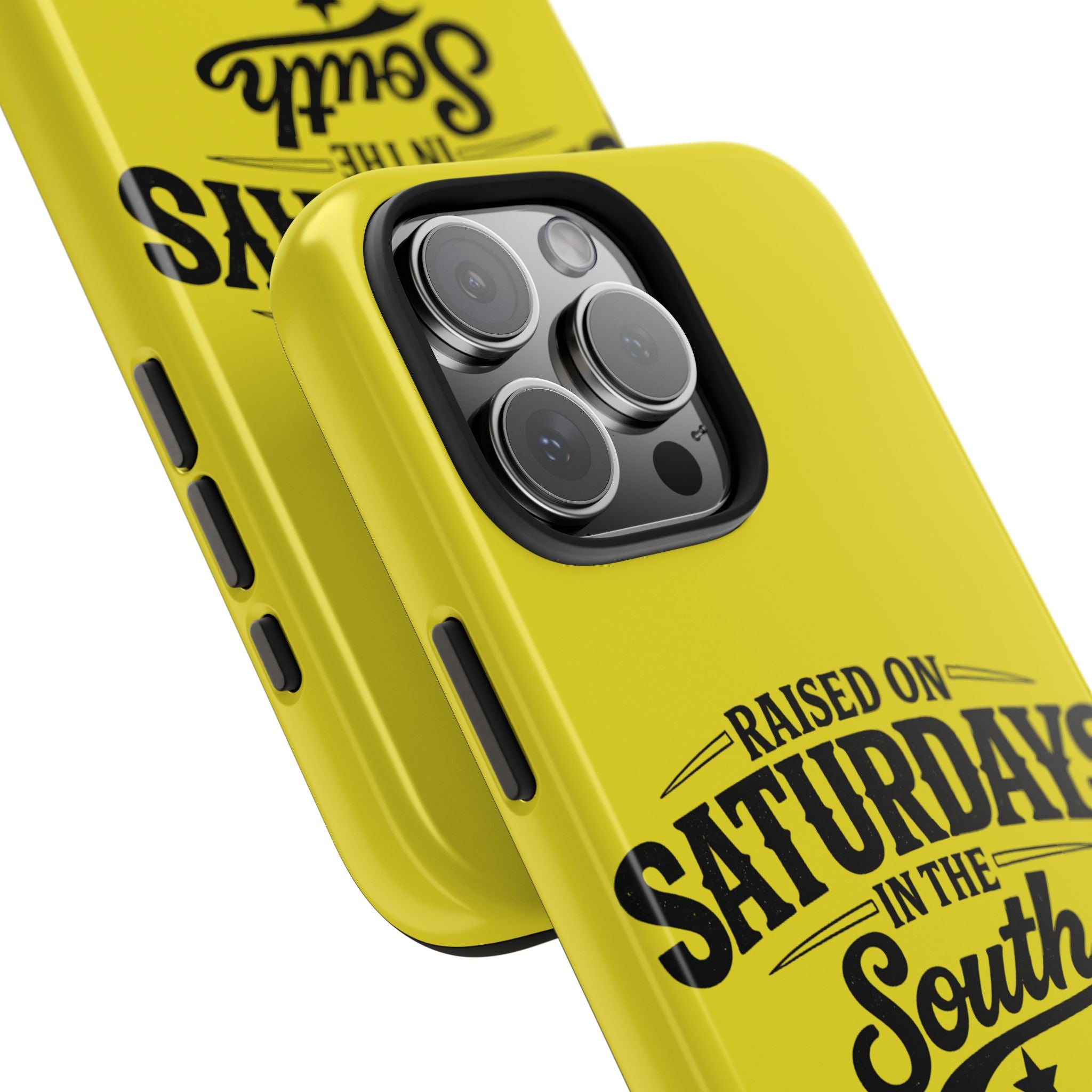 Raised On Saturdays In The South Phone Case-(yellow)