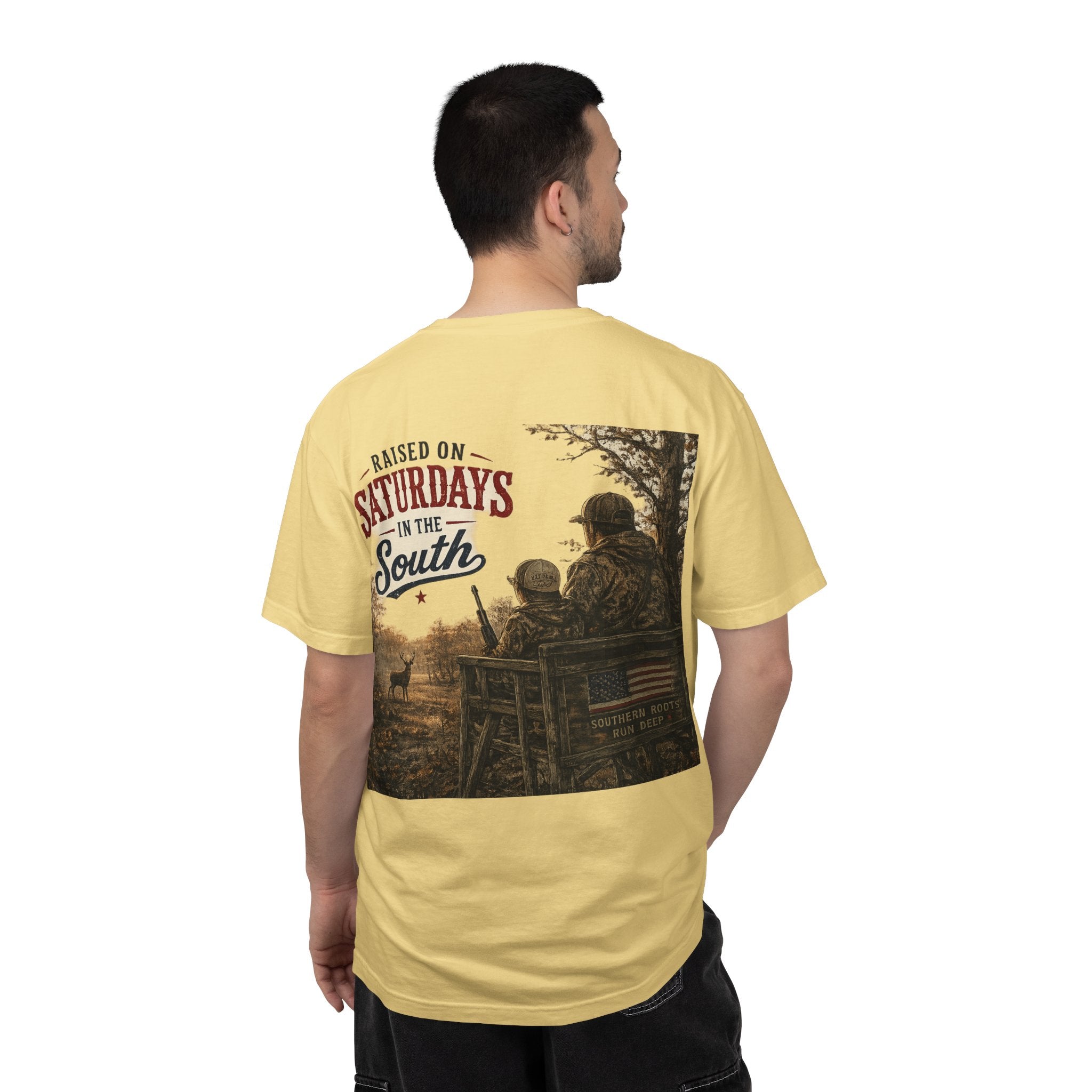 Raised On Saturdays In The South T-Shirt- Early Morning Hunts