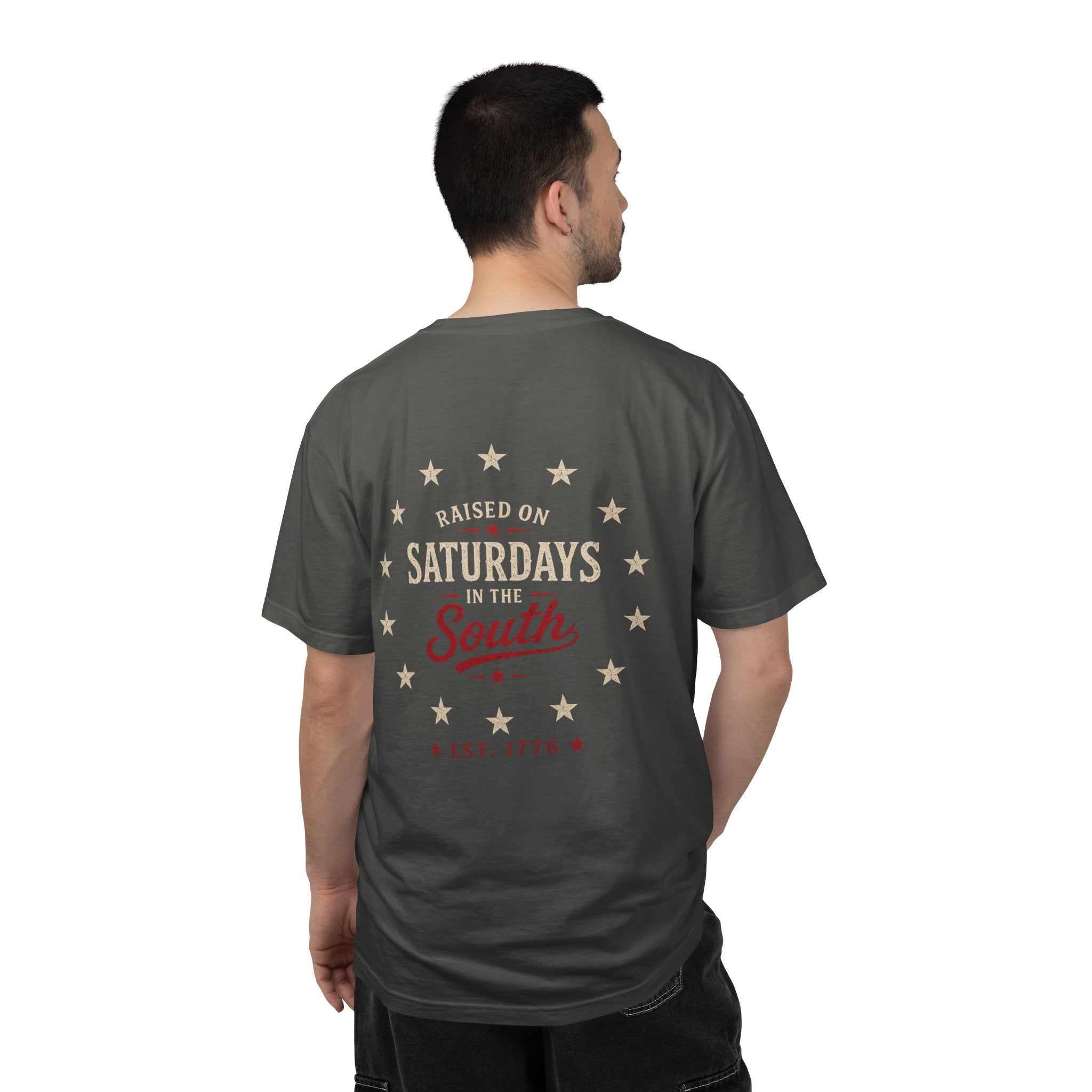 Raised On Saturdays In The South T-Shirt — Southern Freedom-4th Of July Collection