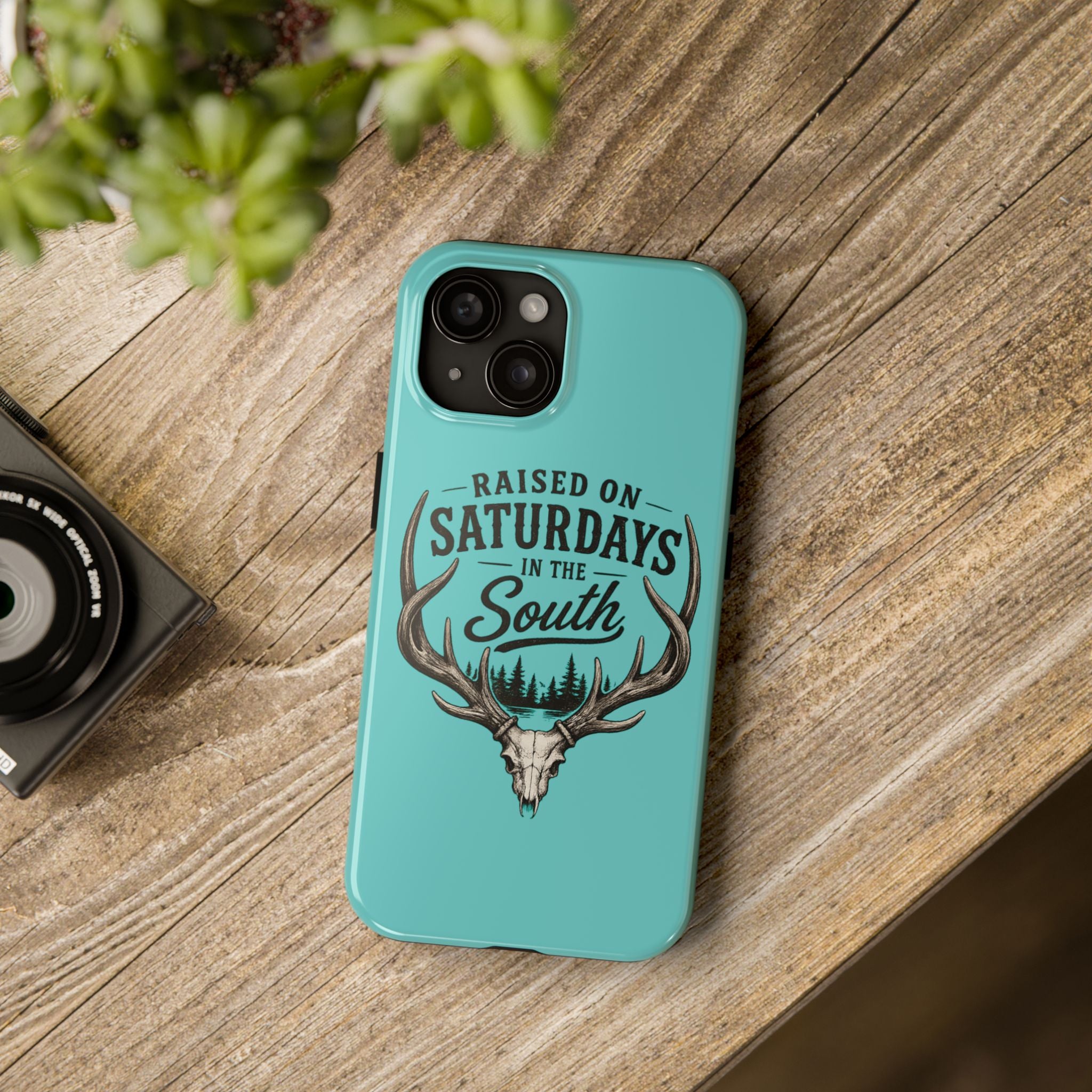 The Spreads Runs Deep In The Woods Phone Case-(blue)