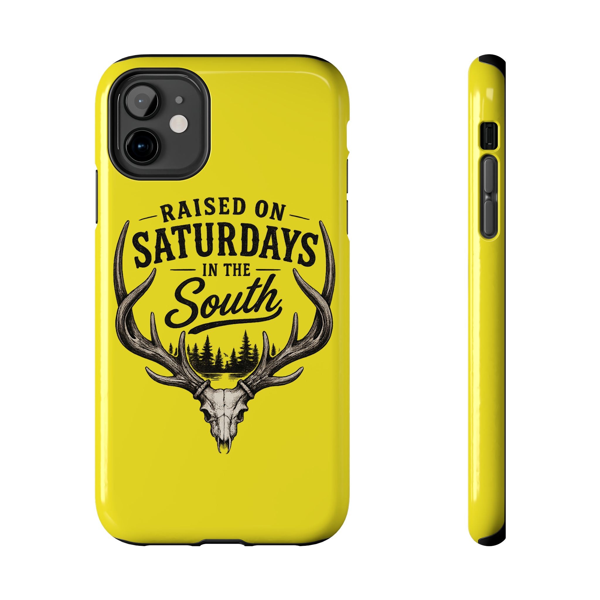 Raised On Saturdays In The South Phone Case-Spread Runs Deep In The Woods-(yellow)