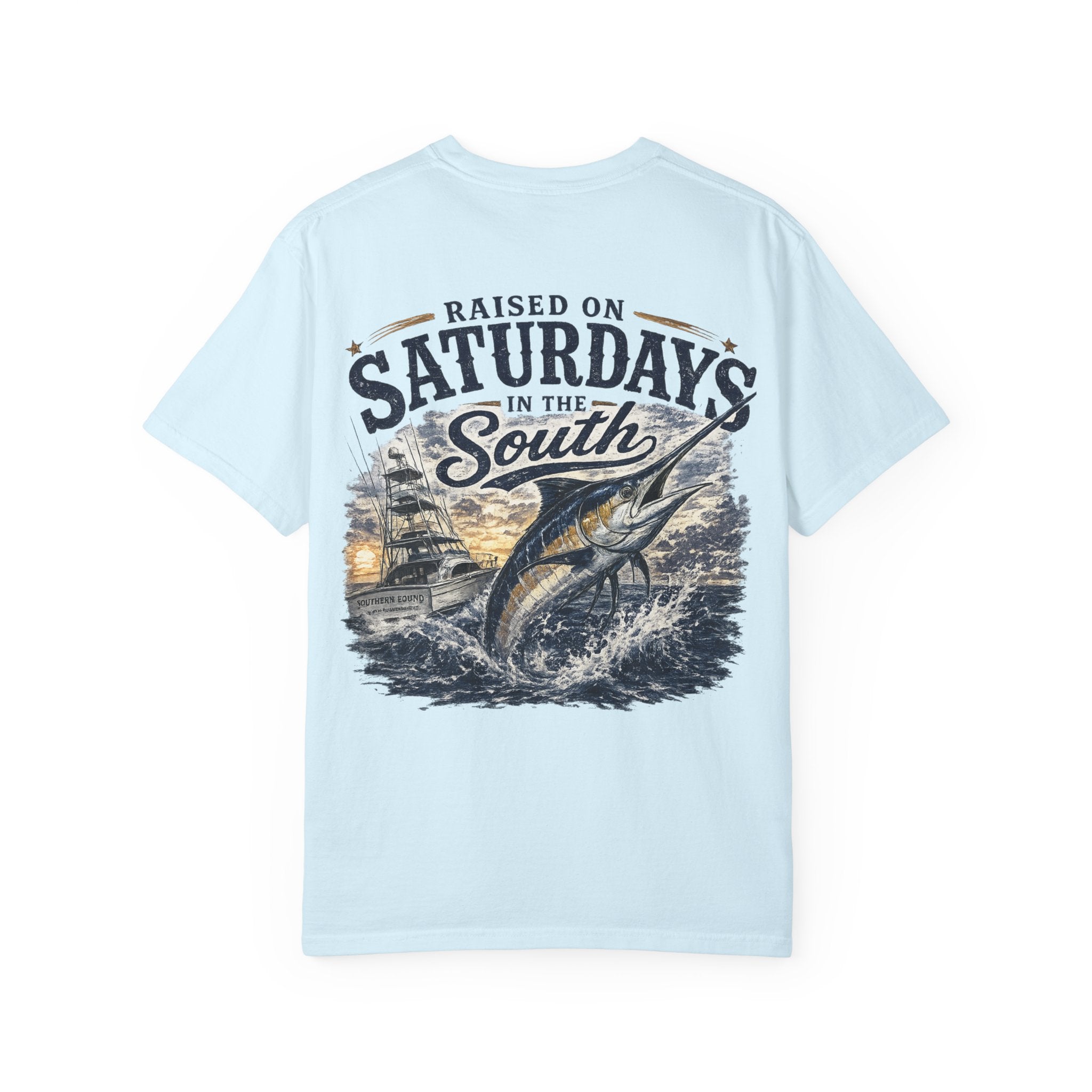 Raised On Saturdays In The South T-Shirt-Deep Sea Saturdays