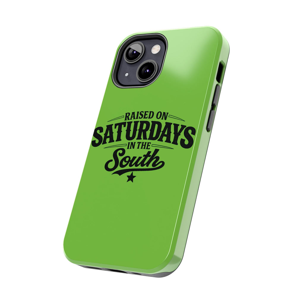 Raised On Saturdays In The South Phone Case-(green)