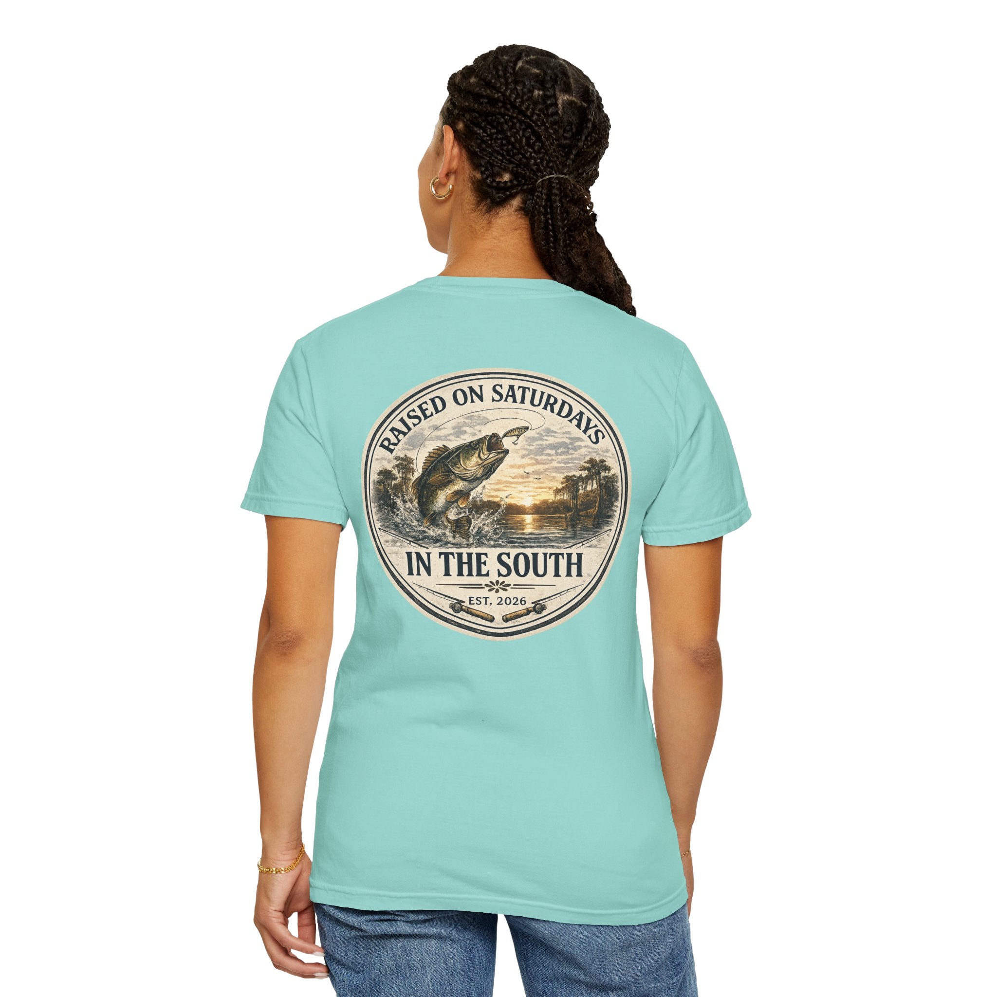 Raised On Saturdays In The South Classic T-Shirt- Fishin Season